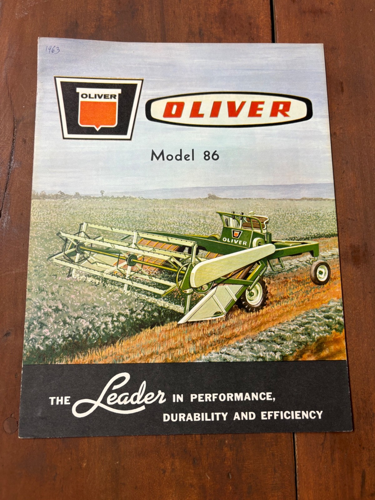Vintage Oliver 86 Self Propelled Hay Conditioner Sales Brochure Vintage Oliver 86 Self Propelled Hay Conditioner Sales Brochure