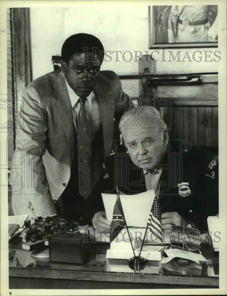 1988 Press Photo Carroll O'Connor and Howard Rollins 