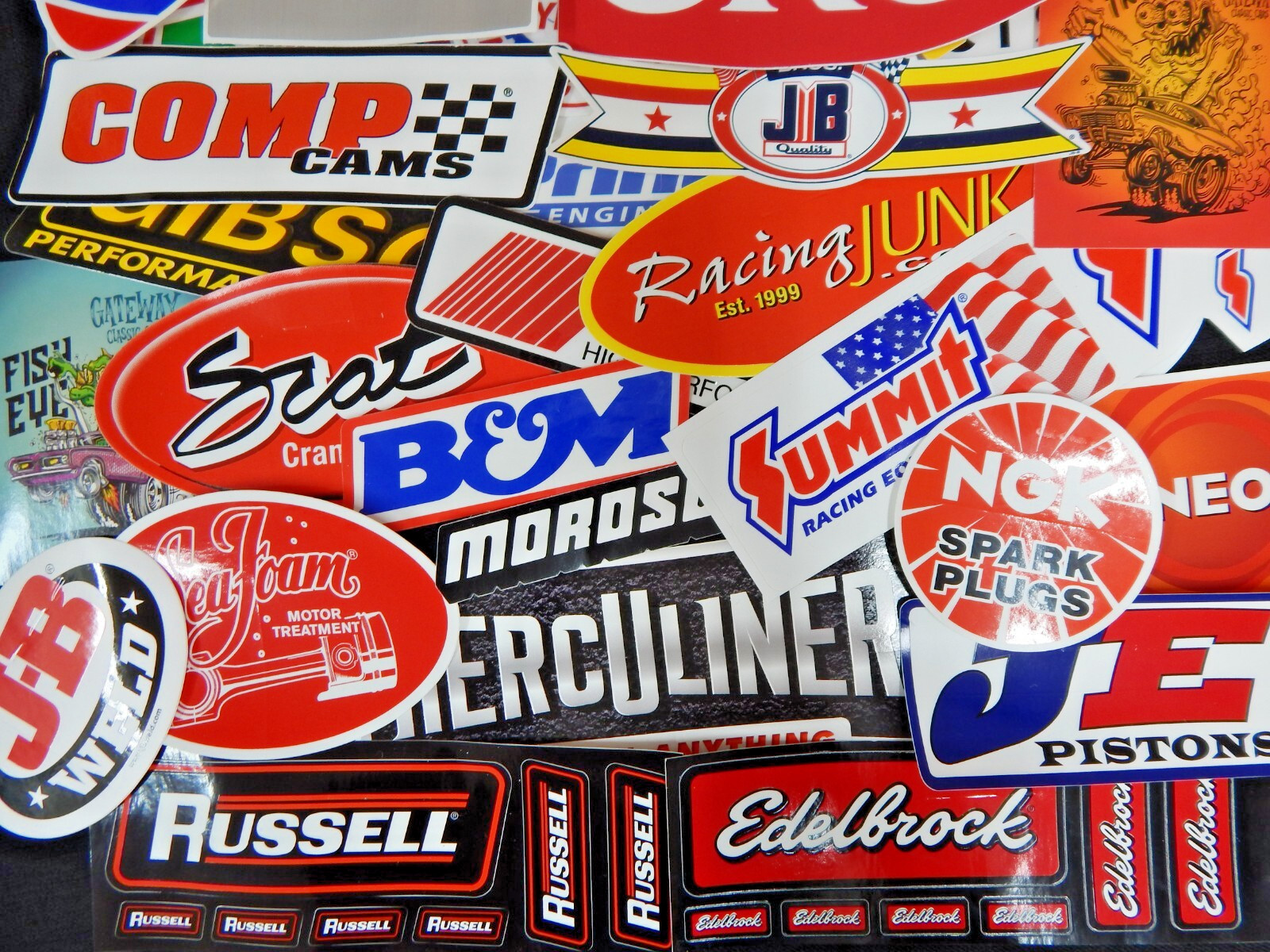 25 Junk Drawer Grab Bag Racing Stickers Race Decals Vinyl Original Auto Car