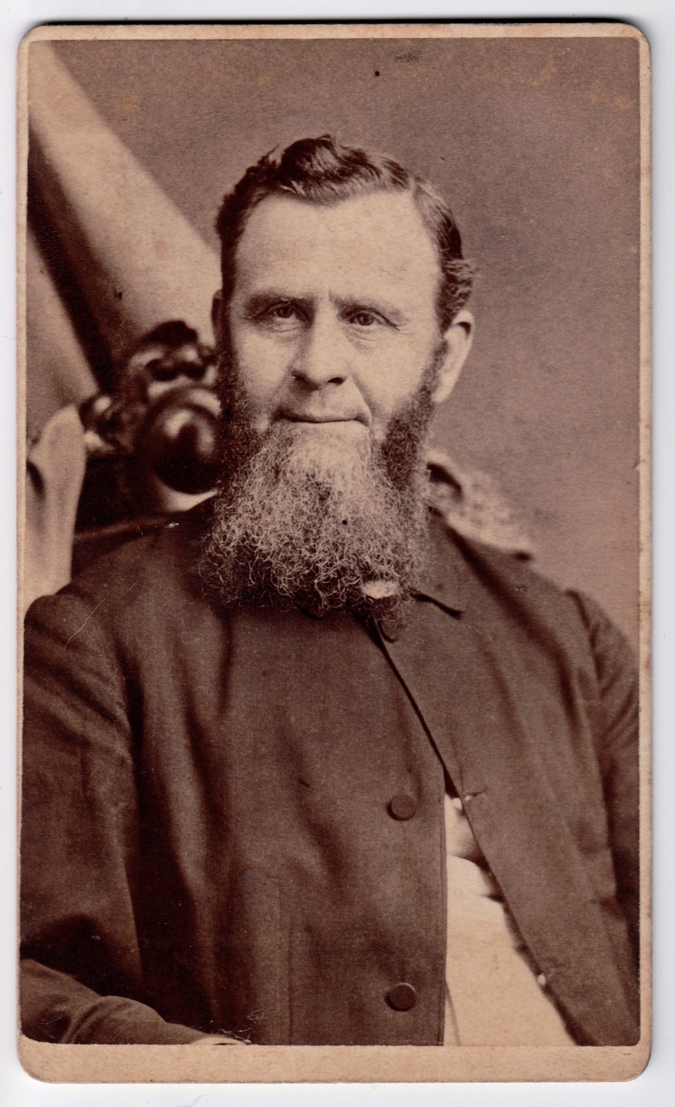 Rev Kellog Muskegon MI CDV Photo Westervelt Clergyman Portrait 1870s