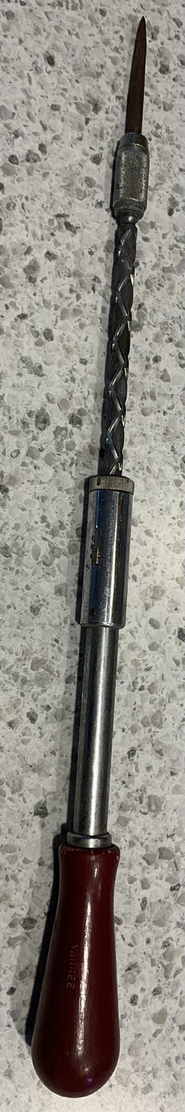 Vtg Stanley Yankee No 130A Spiral Ratchet Screwdriver Tool