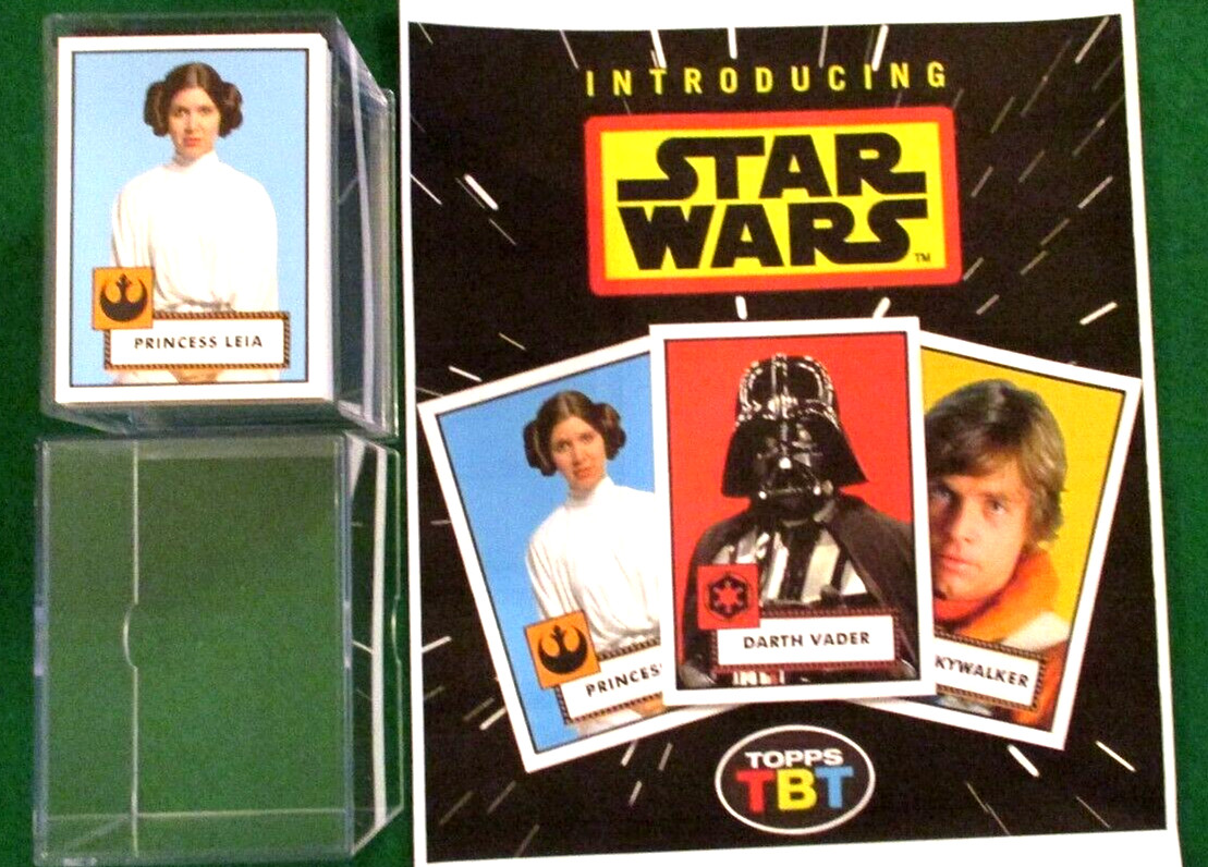 STAR WARS THROWBACK THURSDAY 2023 COMPLETE SET OF 144 CARDS IN ULTRA PRO CASE