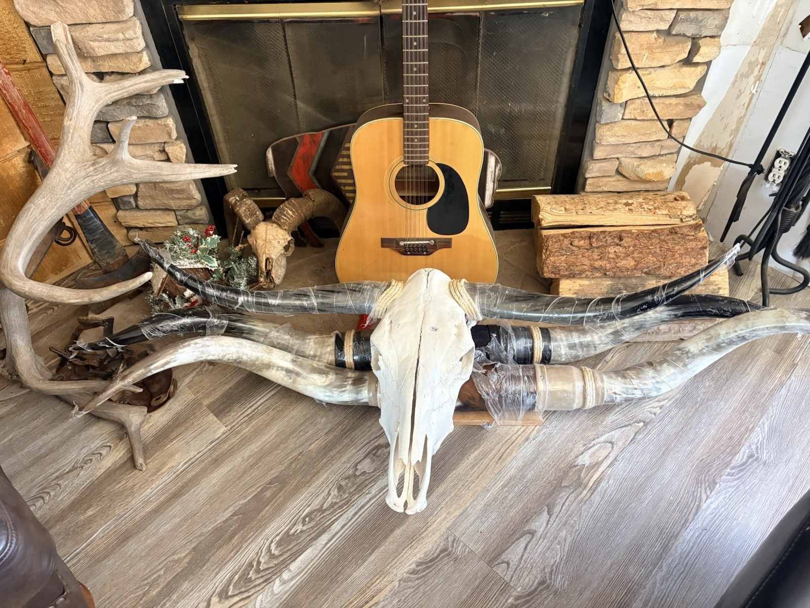 Western Americana Longhorn Steer Skull with Horns Wall Decor Western Americana Longhorn Steer Skull with Horns Wall Decor