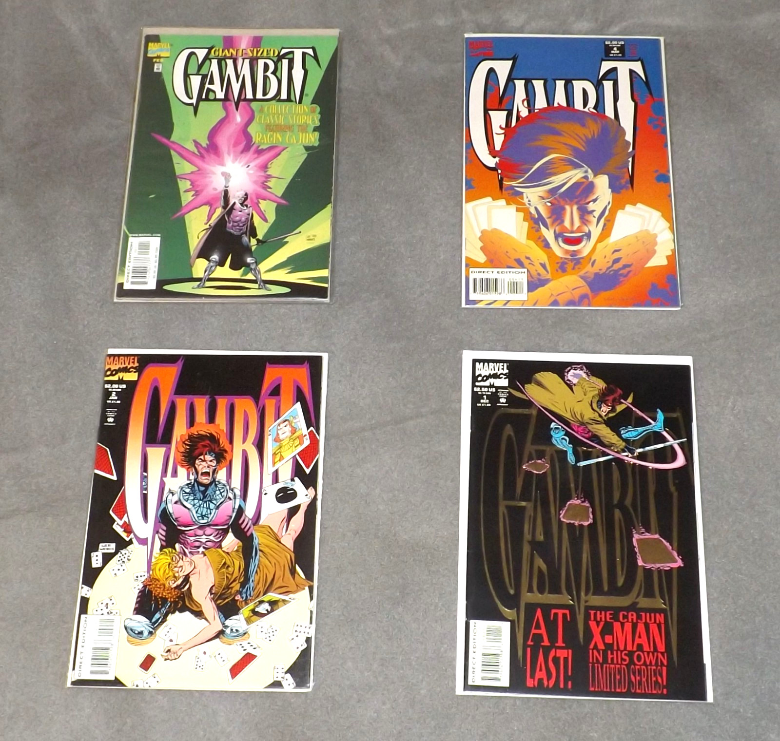 GAMBIT #1 2 4 GS1 Lot 4 Issues 1993 Rogue Wolverine VF/NM MCU Marvel Comics