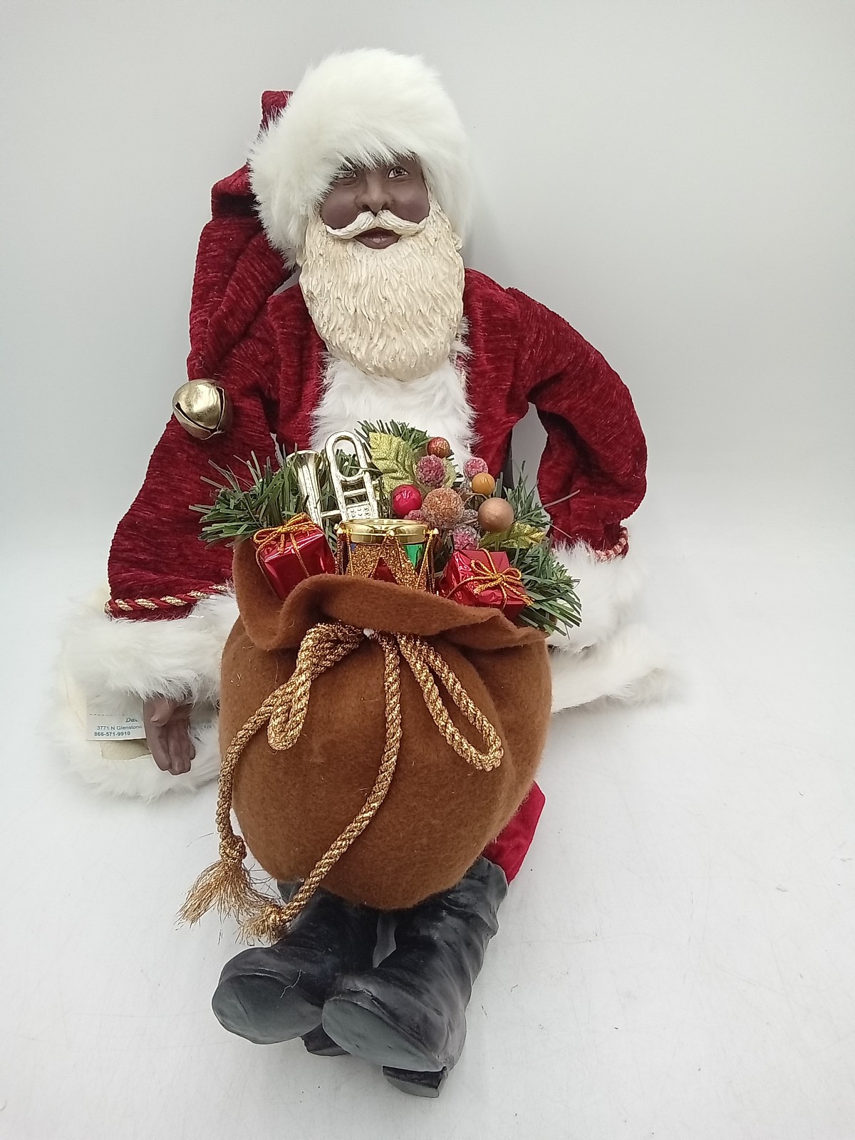 Daddy's Long Legs Santa DLS06 by Karen Germany Vintage Style Figurine Pre-Owned