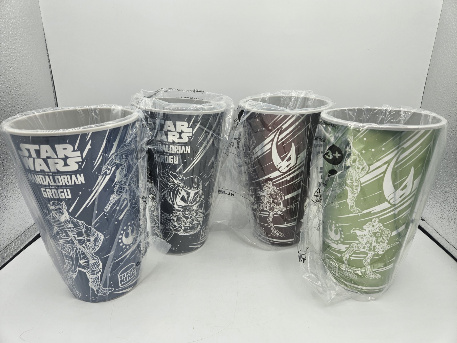 NEW 2026 Burger king Star Wars Collectible Cups Complete Set of 4  