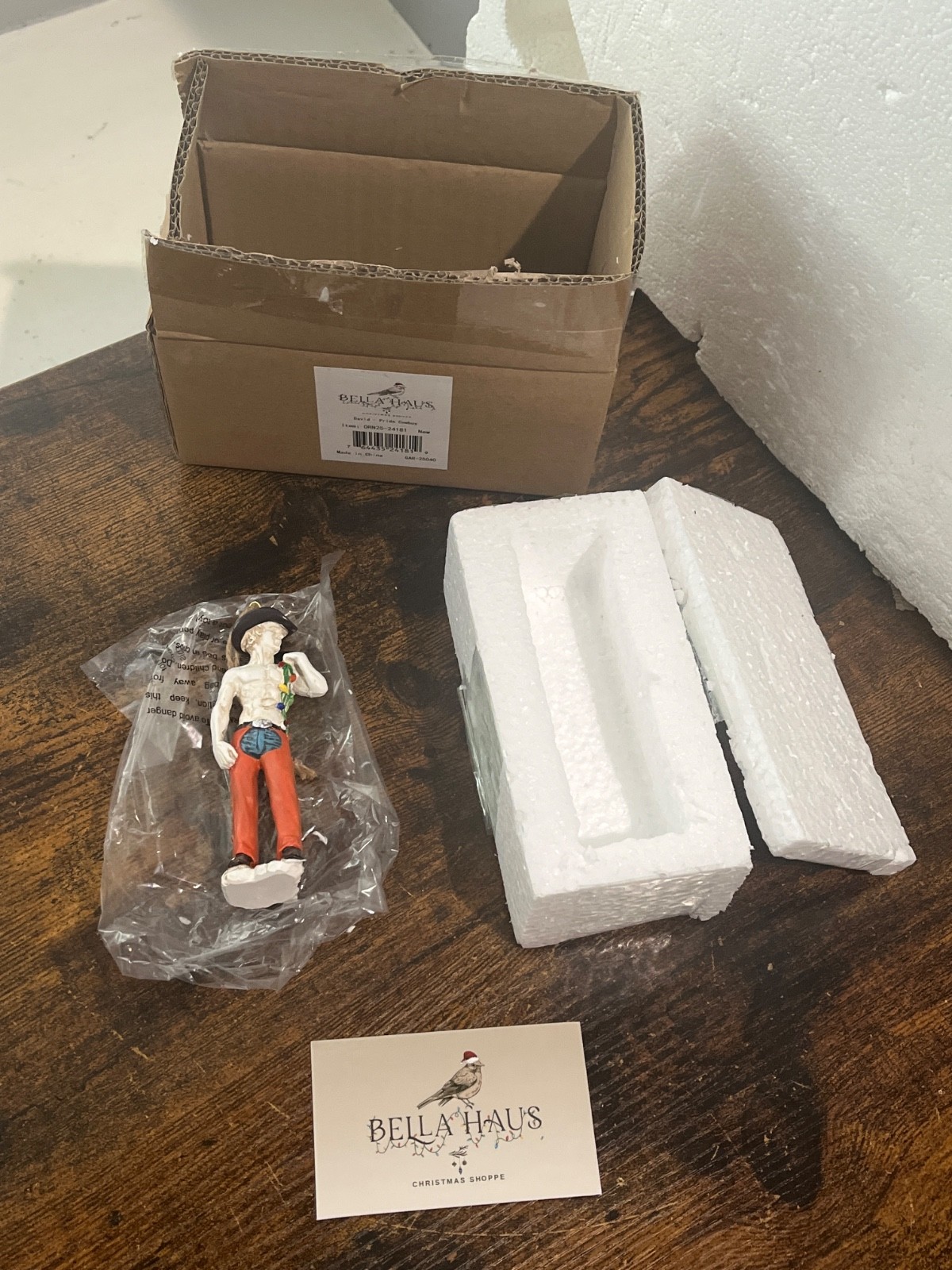 Genuine Bella Haus David-Pride Cowboy Christmas Ornament 3.5\