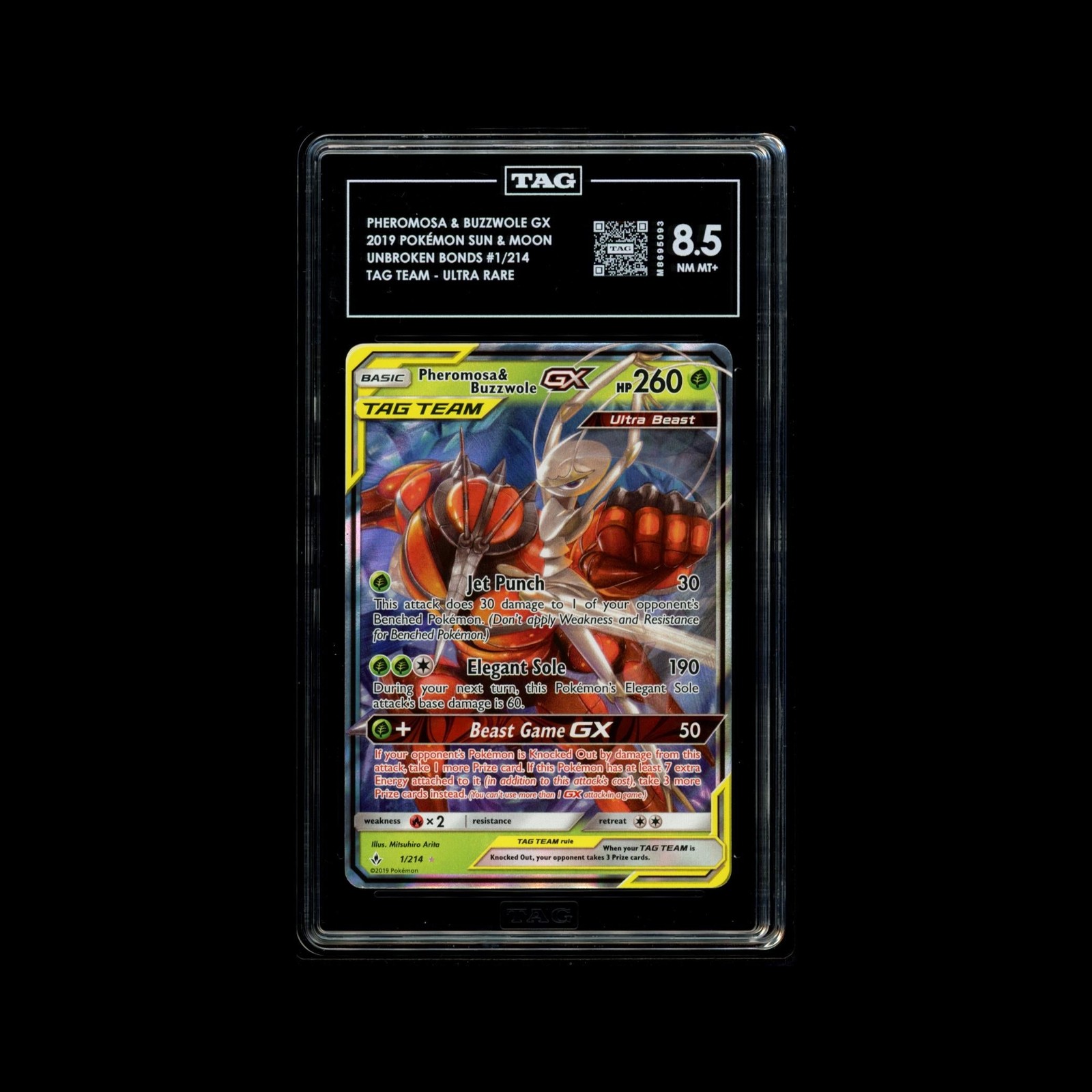 Phermosa & Buzzwole GX - UBB #1/214 - TAG 8.5 Phermosa & Buzzwole GX - UBB #1/214 - TAG 8.5