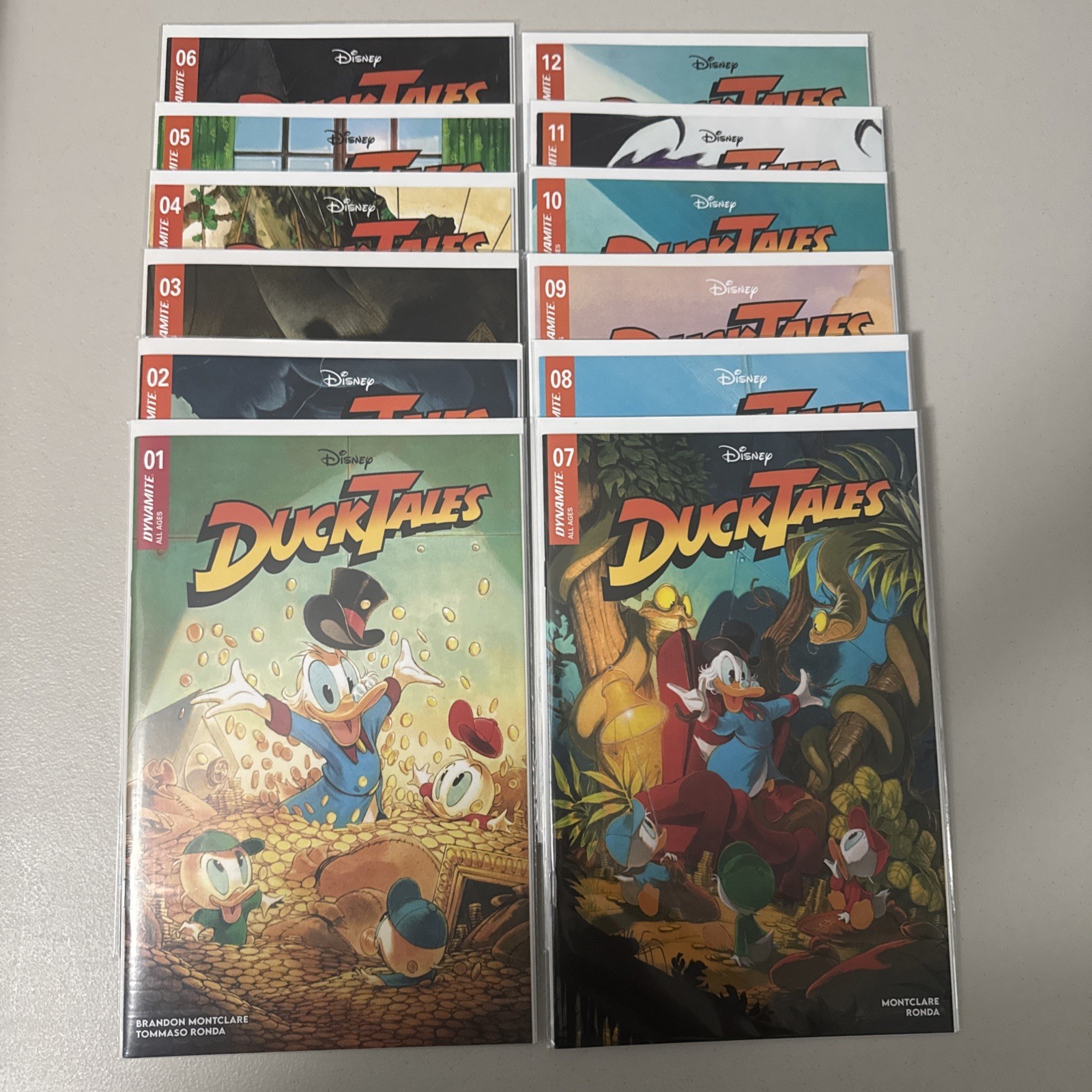Duck Tales #1-12 full complete set lot run Cover A’s (2024-2025) Dynamite Comics