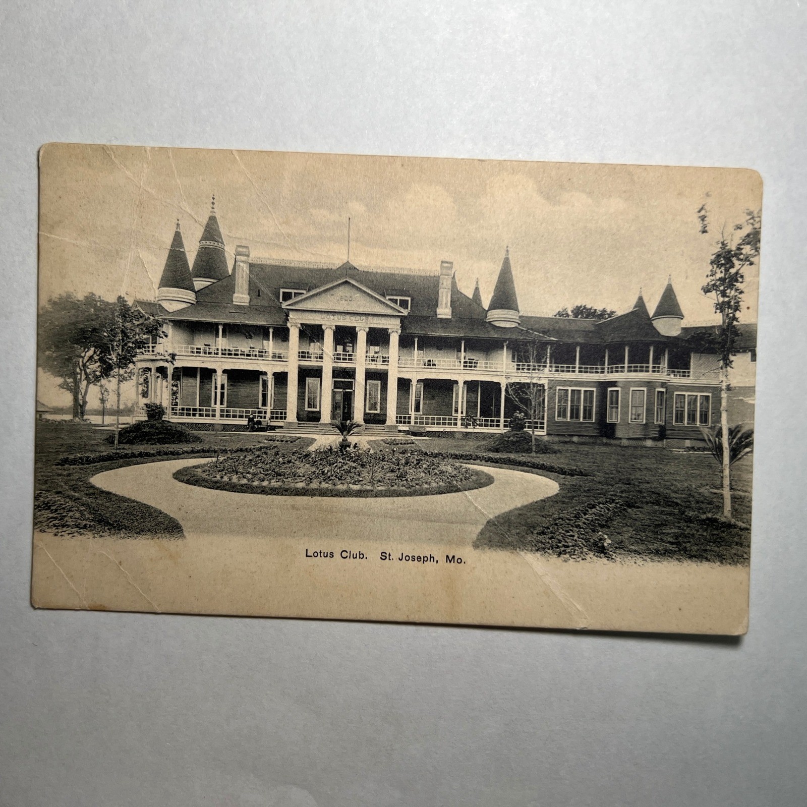 1905 ATQ VTG Postcard Lotus Club St Joseph Missouri Excelsior Lithograph USA MO
