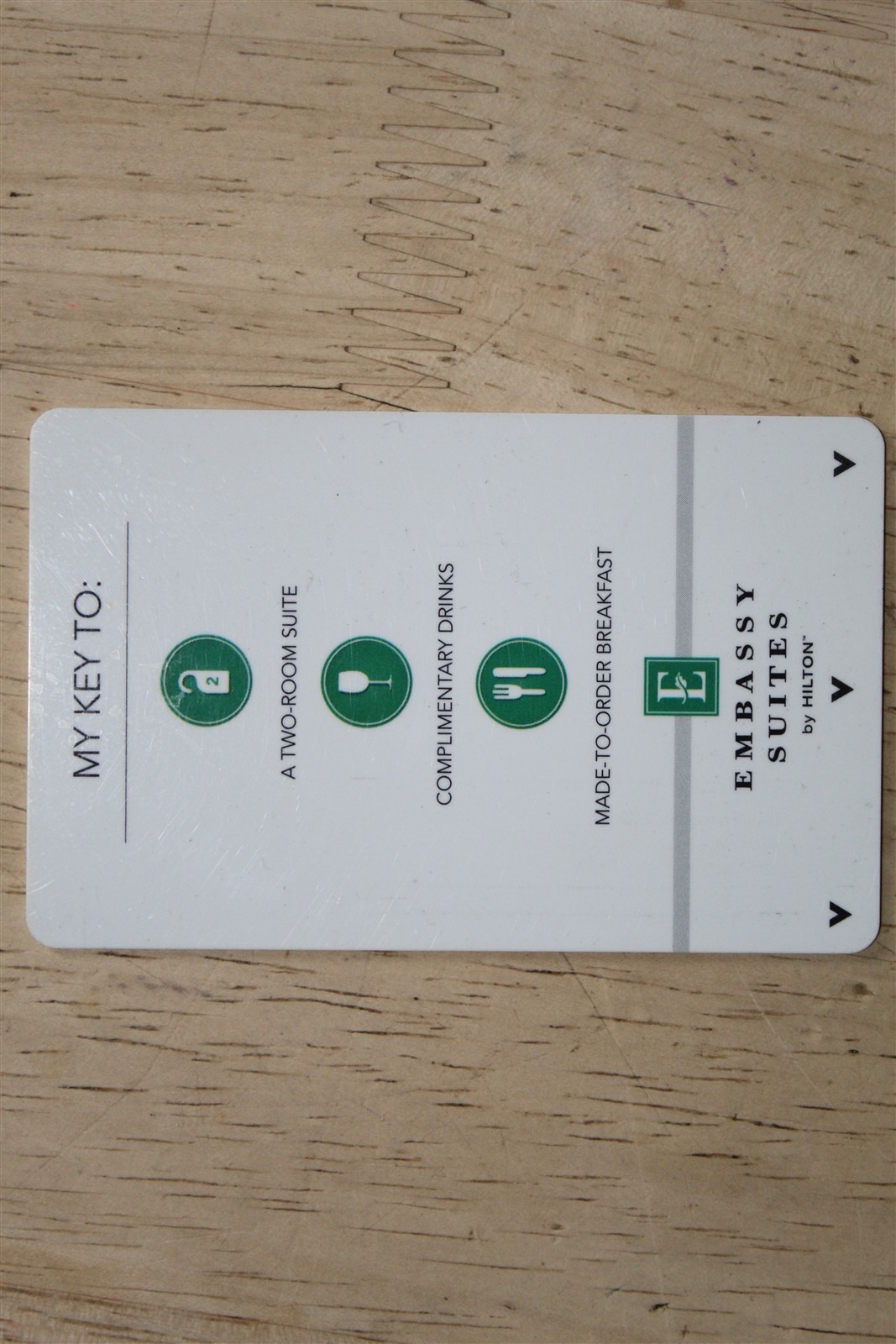 EMBASSY SUITES HILTON ROOM KEY EMBASSY SUITES HILTON ROOM KEY