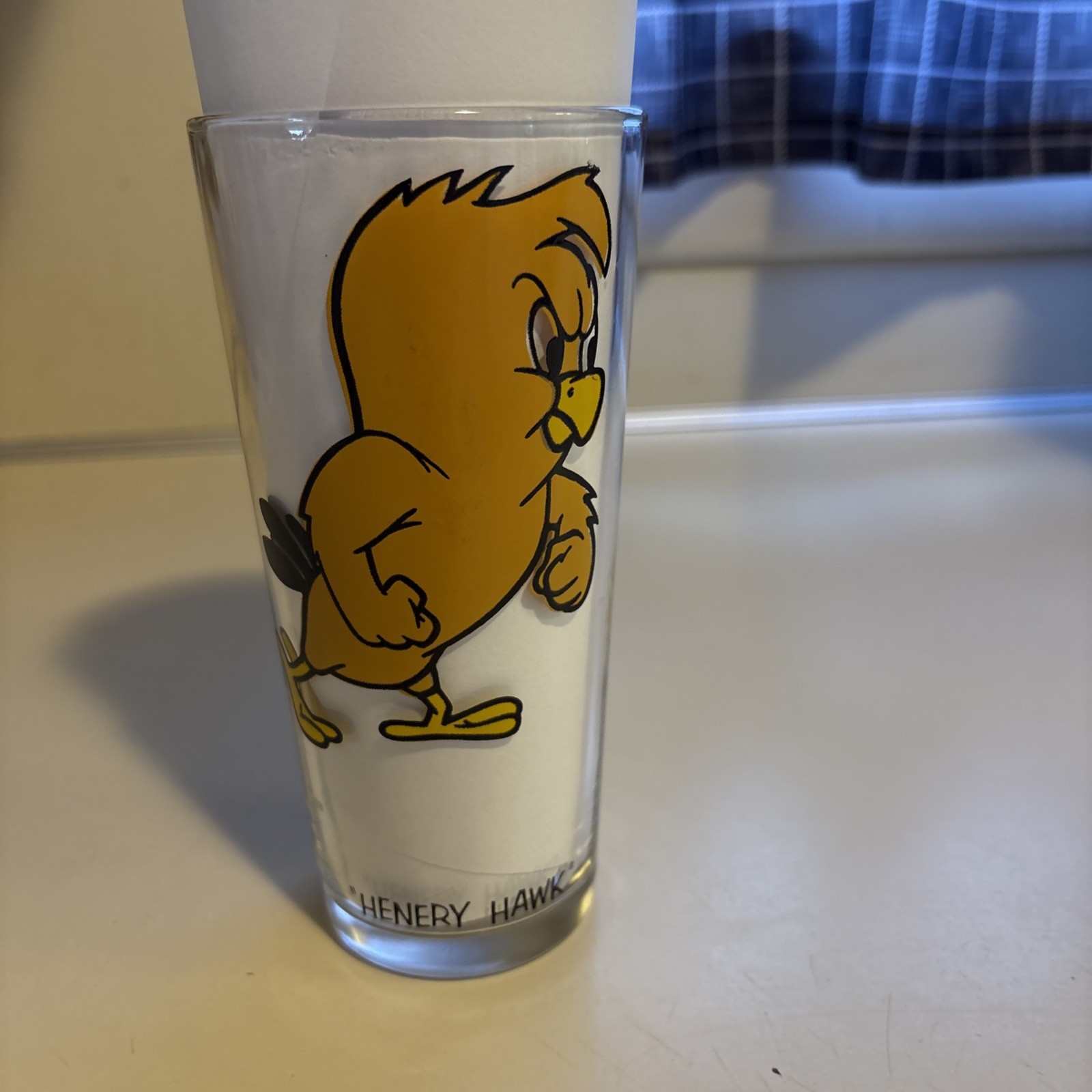 1973 Henry Hawk Glass Vintage Looney Tunes Pepsi Collector Series Chicken Hawk
