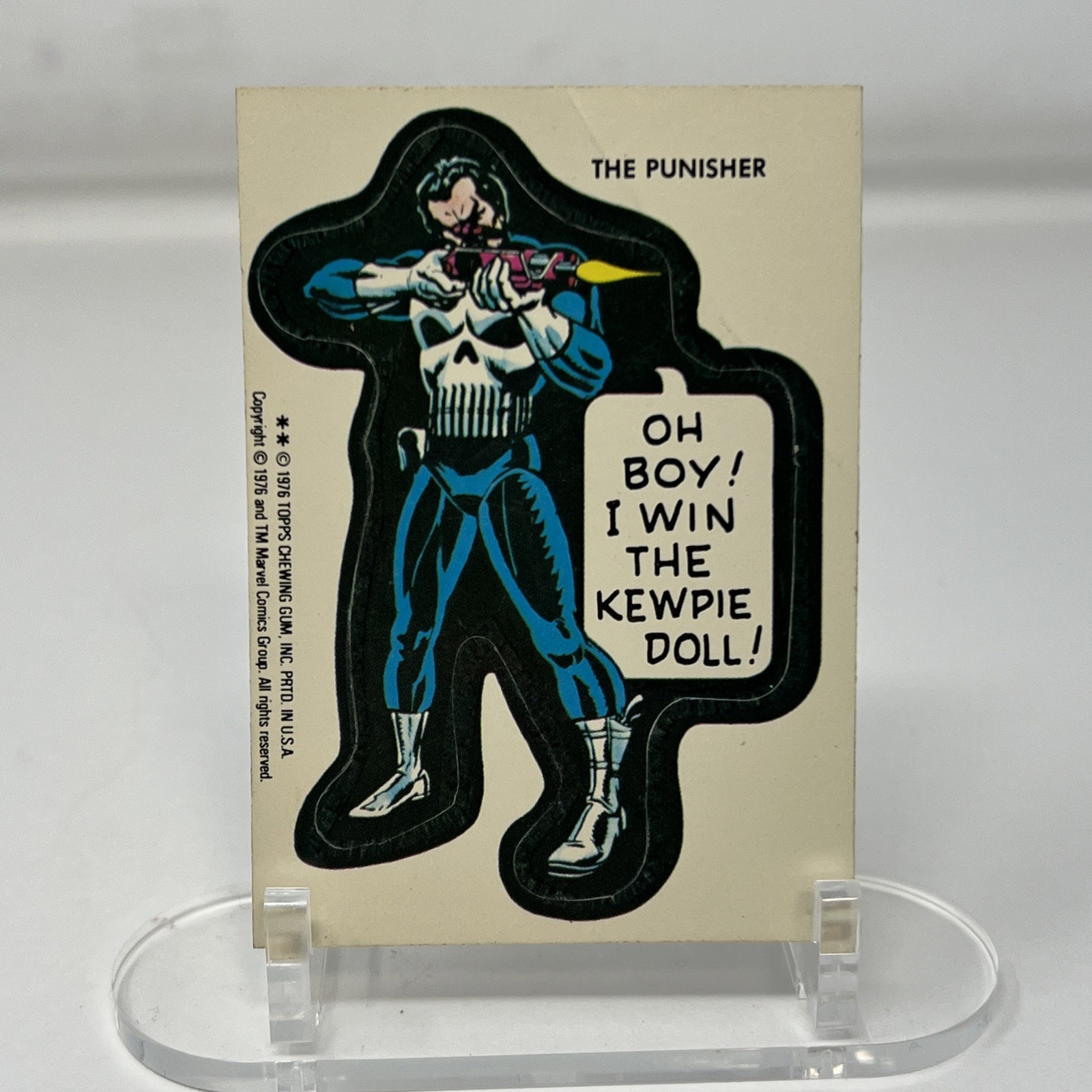 Topps Marvel 1976 Super Heroes Stickers The Punisher Sticker Rookie RC Read