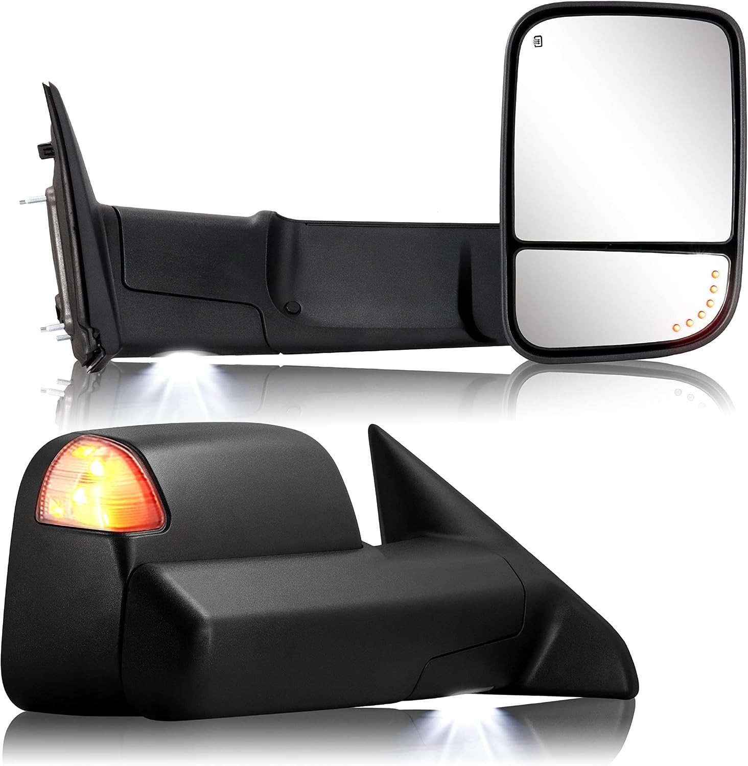 Tow Mirrors for 2009-2018 Dodge Ram 1500 & 2500 3500 Power heated glass