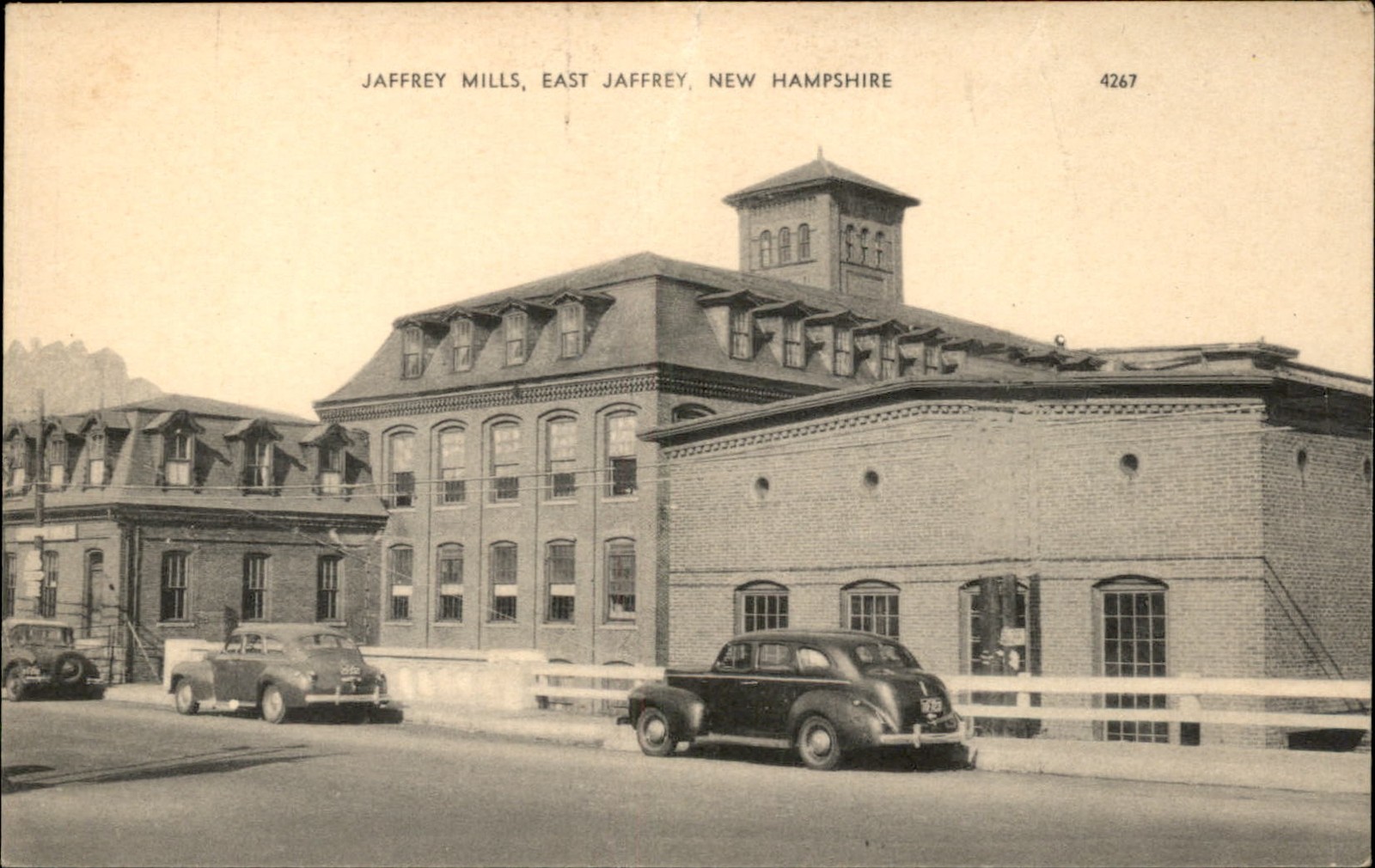 East Jaffrey NH Mills American Art Postcard Co. c1930s-40s Vintage Postcard