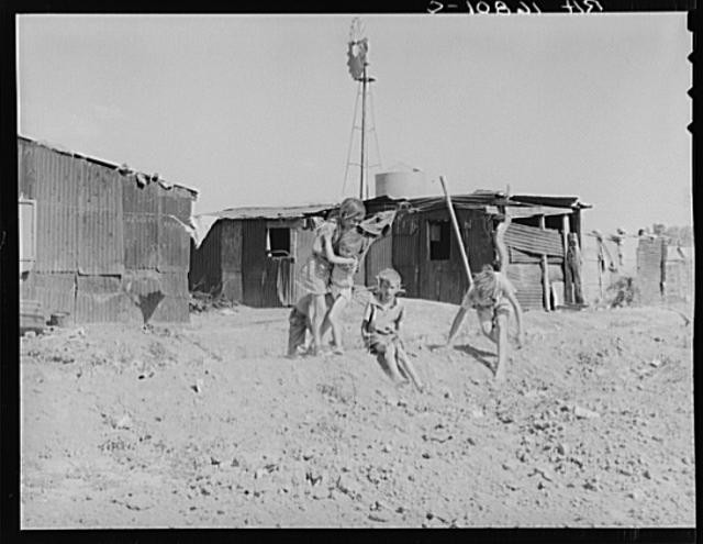 Photo:Casa Grande Arizona 1937 Migratory Cotton Laborers Housing FSA