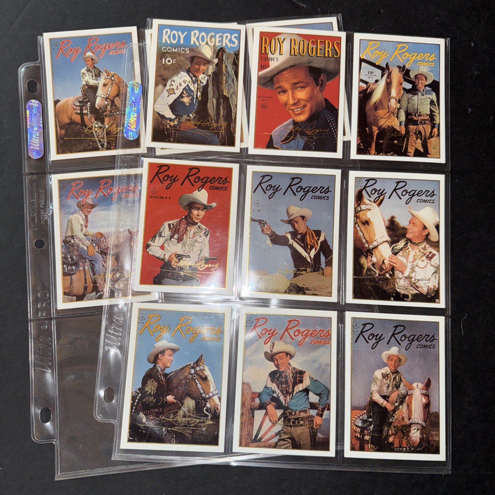 1992 -- ROY ROGERS -- Complete 13 card Gold Signature series set + bonus card 1992 -- ROY ROGERS -- Complete 13 card Gold Signature series set + bonus card