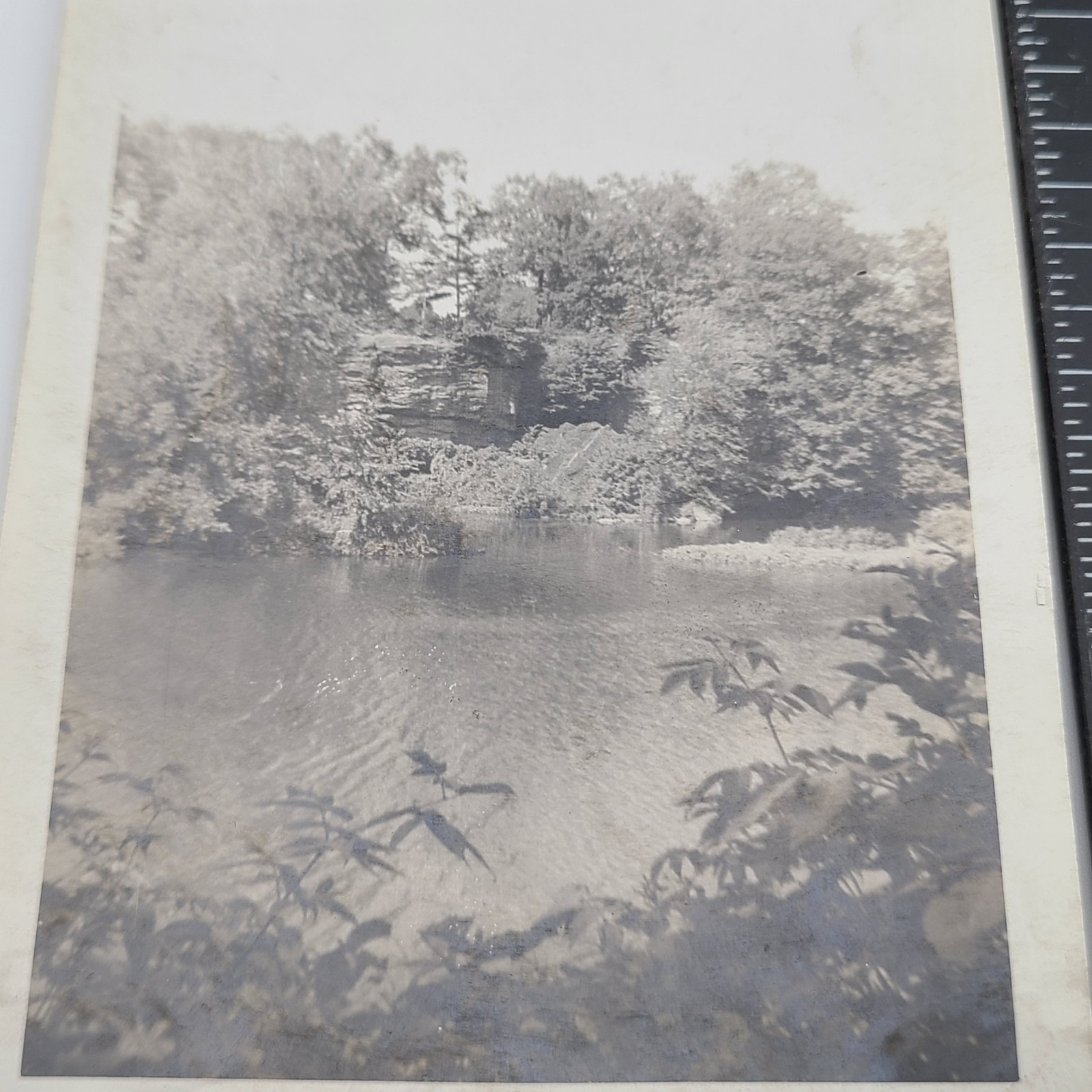 Grand Ledge Michigan River Rock Formations Nature Landscape 1927 VTG Photo Grand Ledge Michigan River Rock Formations Nature Landscape 1927 VTG Photo