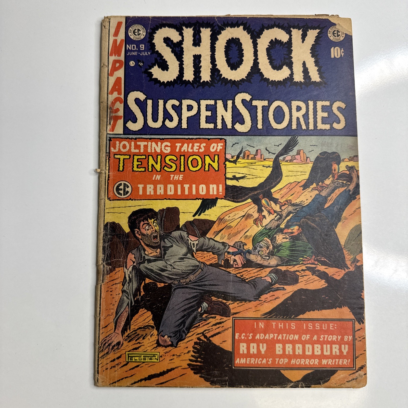 Shock SuspenStories #9 Pre-Code Horror Golden Age Vintage EC Comic 1953 GD+