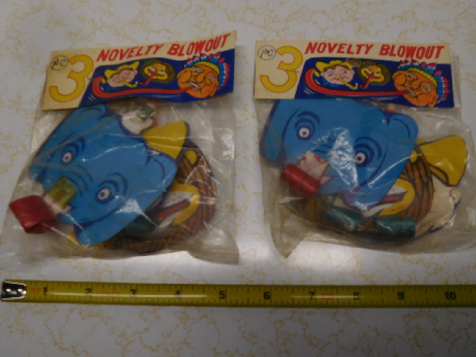 2 Vintage Made in Japan 3 Packs Novelty Blow-Outs Comic Noisemakers ElephantLion 2 Vintage Made in Japan 3 Packs Novelty Blow-Outs Comic Noisemakers ElephantLion