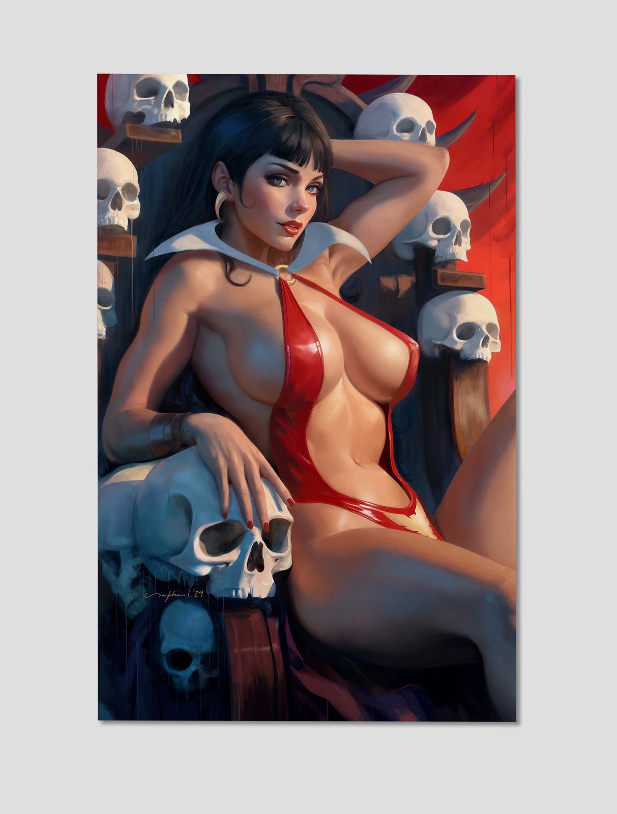 Vampirella #668 Gothic Horror Vampire Queen Giclee Print Poster 11x17 - Wall Art
