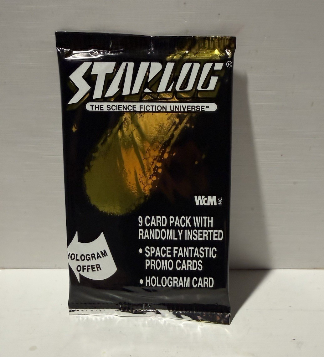 Starlog Science Fiction Universe 9 Card Trading Card Pack Hologram 1993 WCM