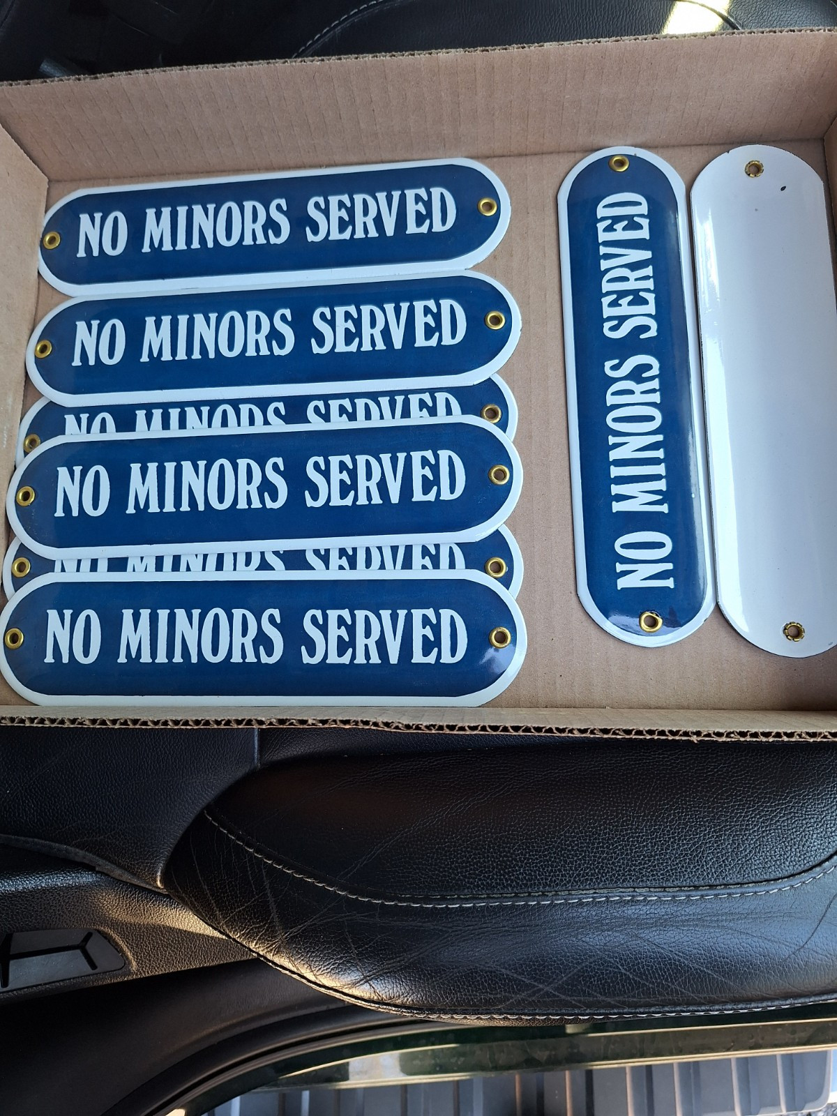 NOS Blue Porcelain \