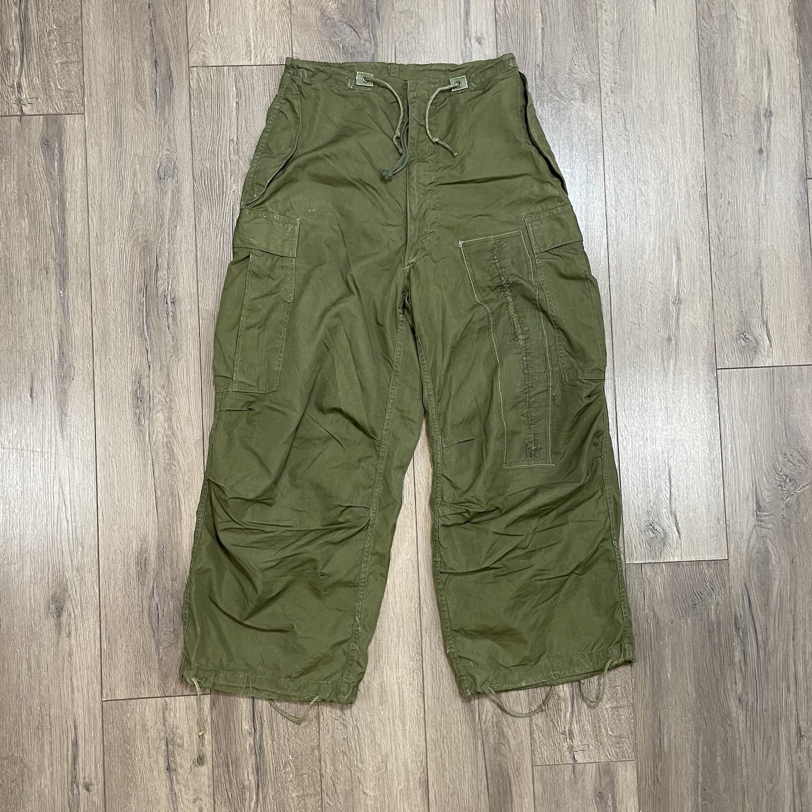 Vintage M-1951 Arctic Shell Trousers Military Pants Sz XS NO LINER Conmar Repair