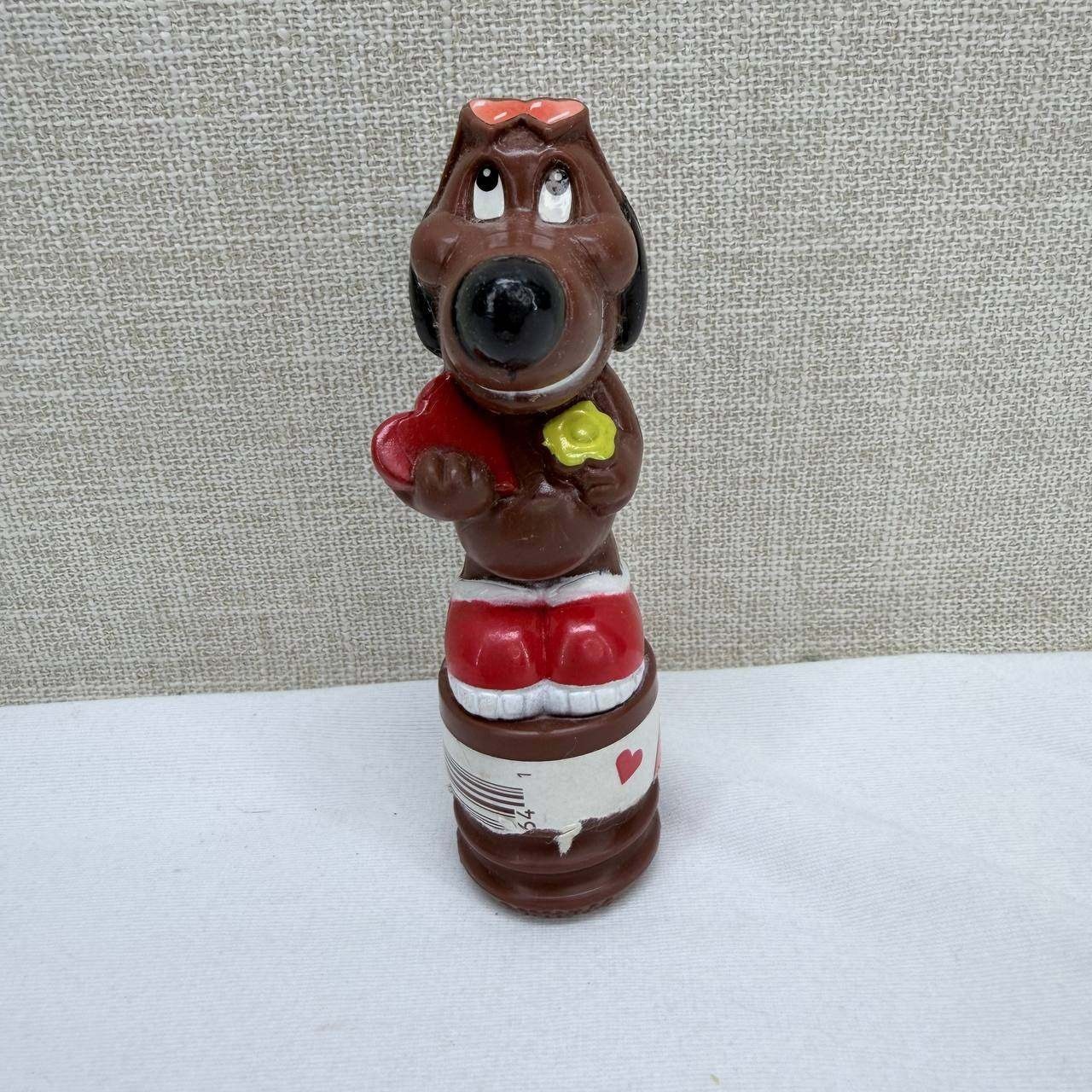 Vintage 2000 Reese\'s Peanut Butter Cups Dog Figure Heart Flower Collectible
