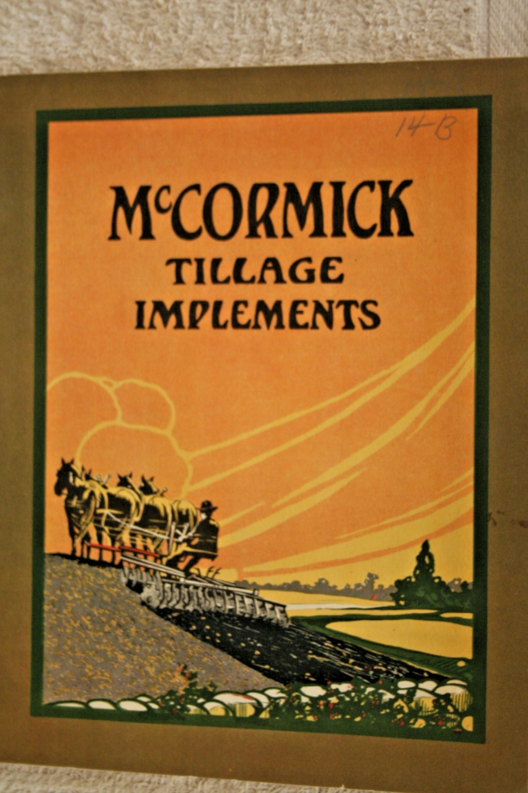 McCORMICK TILLAGE IMPLEMDNTS 1914
