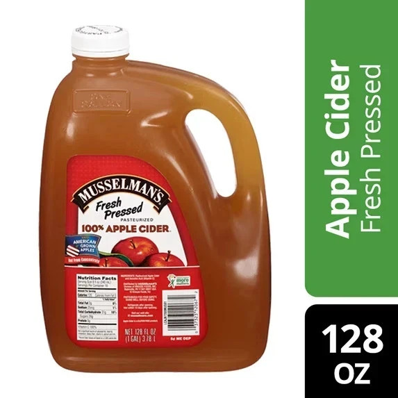 Musselman\'s 100% Apple Cider, Fresh Pressed, 128 fl oz Jug... Musselman\'s 100% Apple Cider, Fresh Pressed, 128 fl oz Jug...
