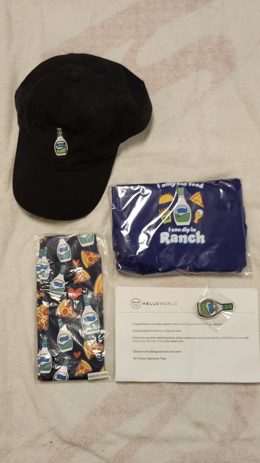 Hidden Valley Ranch 2024 Pack Kraft Mac & Cheese FLVRS Club Tie-Dye Hoodie L '21