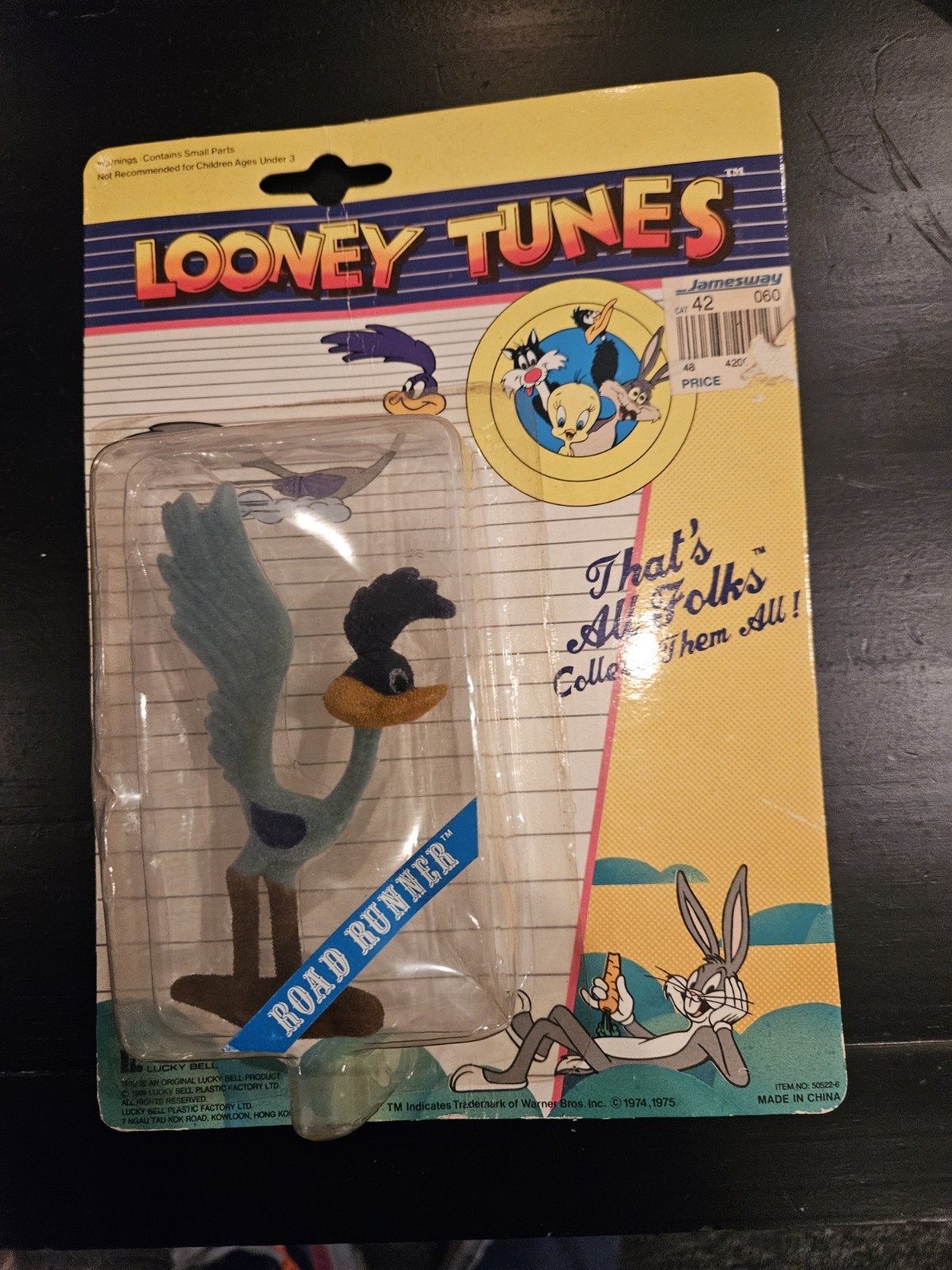 Vintage Lucky Bell Looney Tunes 1989 Road Runner Figurine