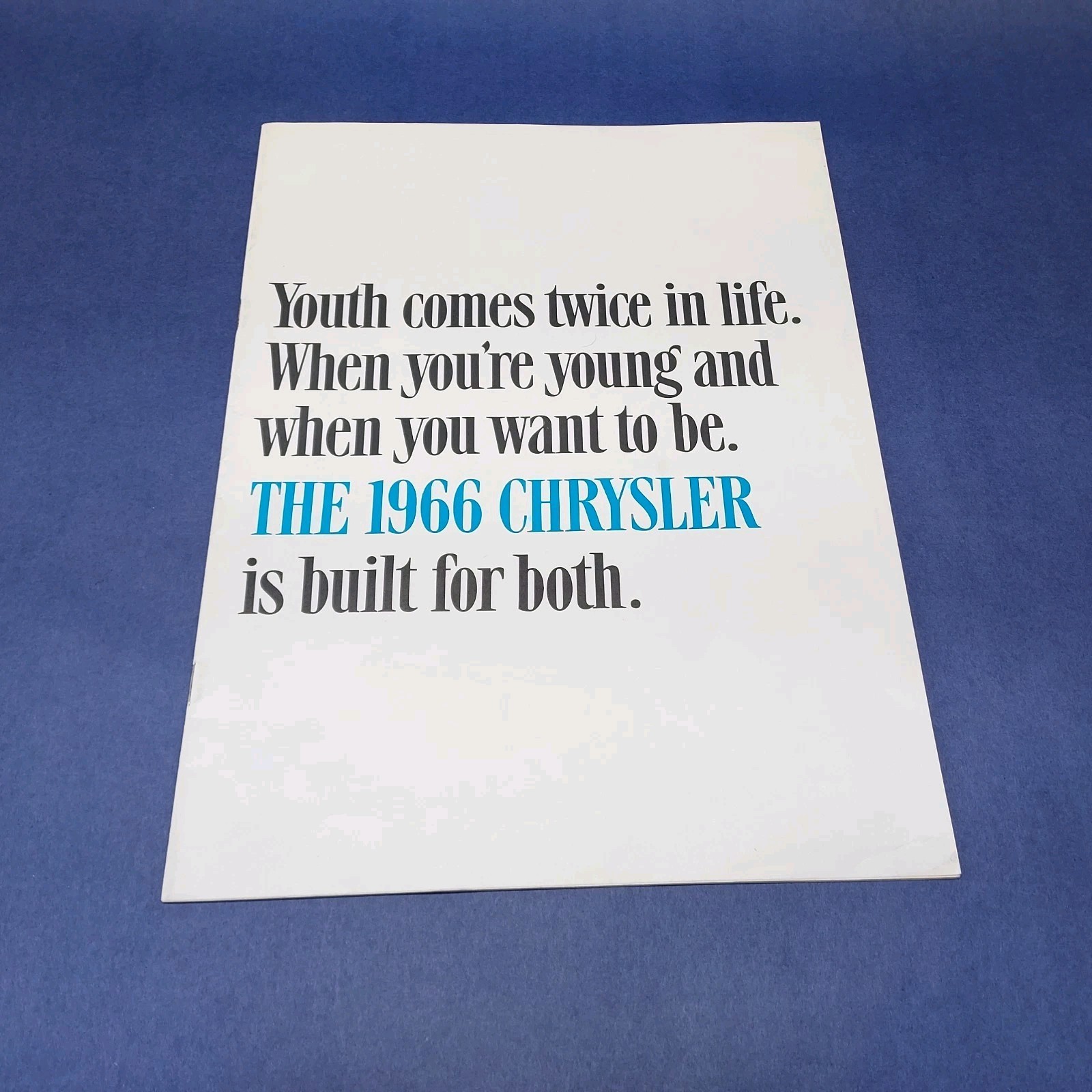 Vintage 1966 Chrysler Car Auto Dealer Brochure Vintage 1966 Chrysler Car Auto Dealer Brochure