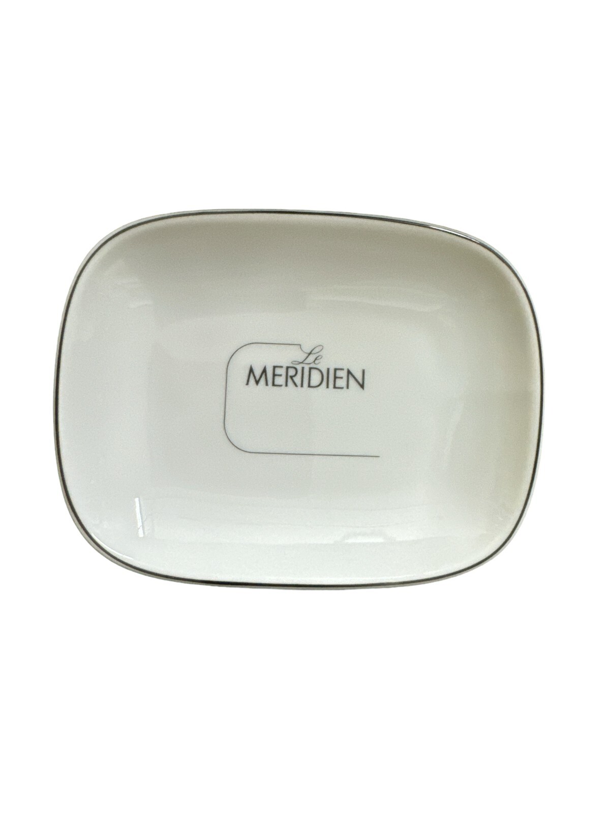 Rare Vintage LE MERIDIEN Hotel Ceramic Soap Dish Trinket Dish Made in Portugal