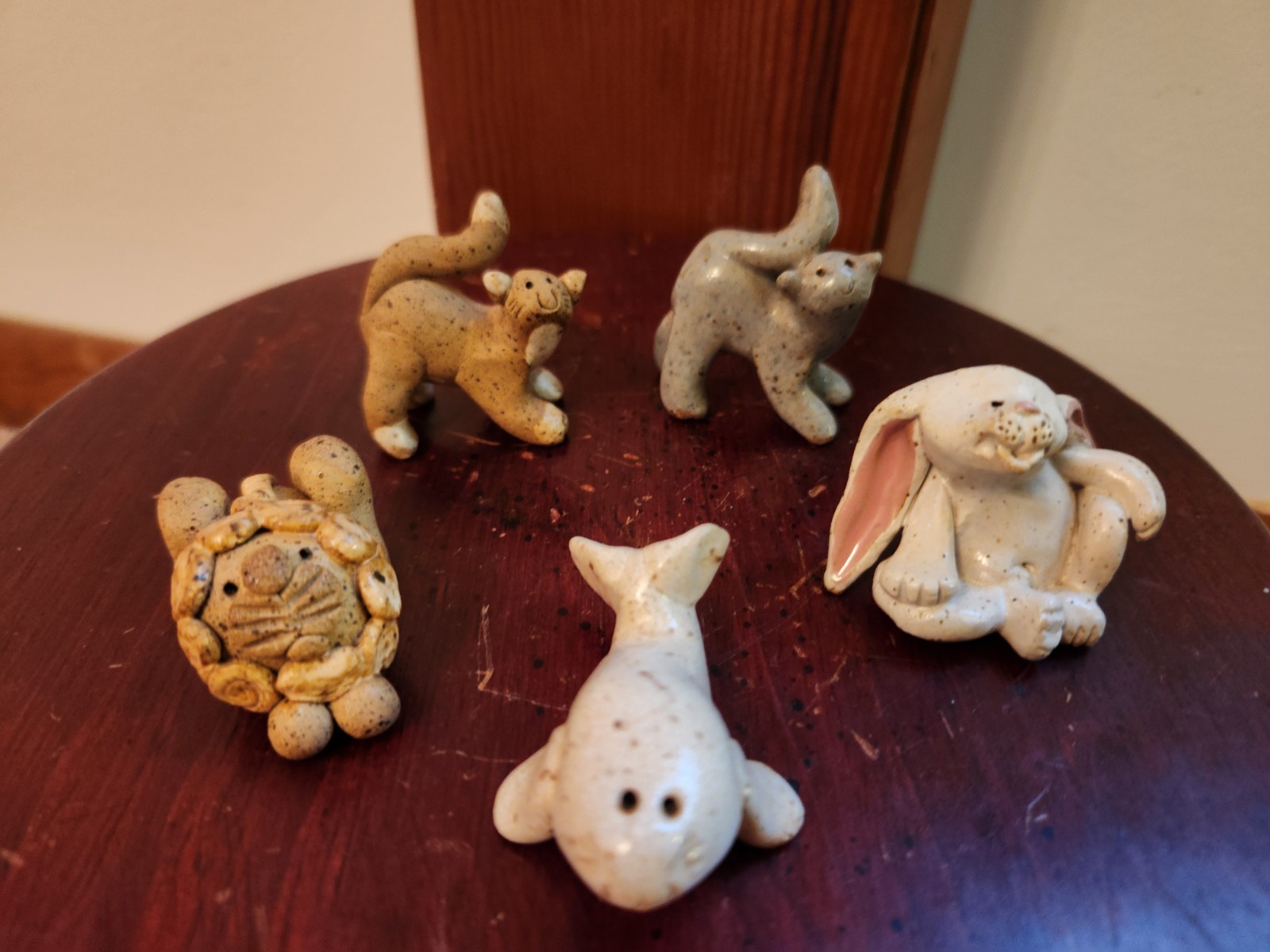 vintage Little Guys, Cindy Pacileo, 5- bunny,cats, lion, whale