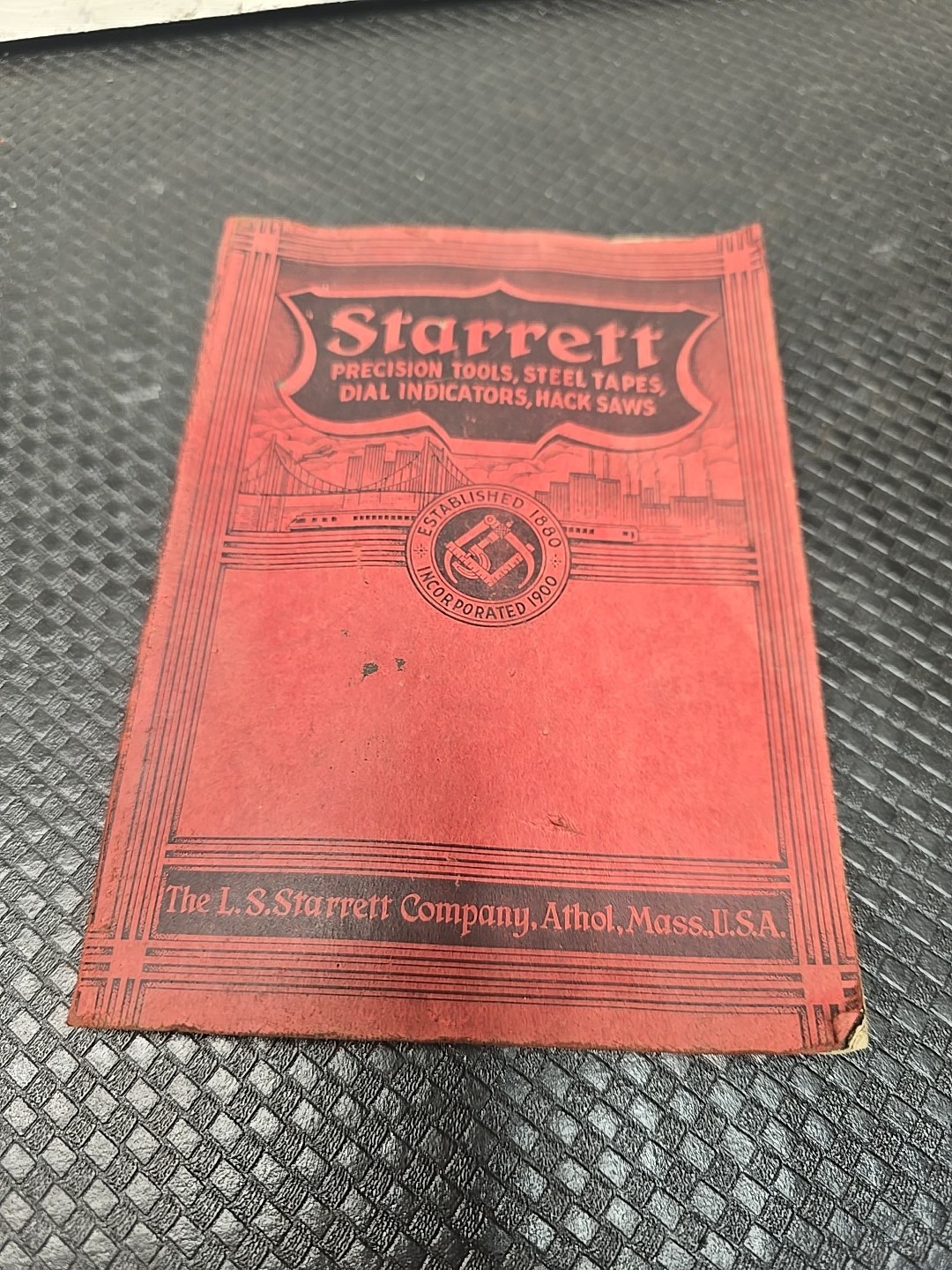 Vintage 1938 Starrett Fine Mechanical Tools Catalog #26 in Good Condition
