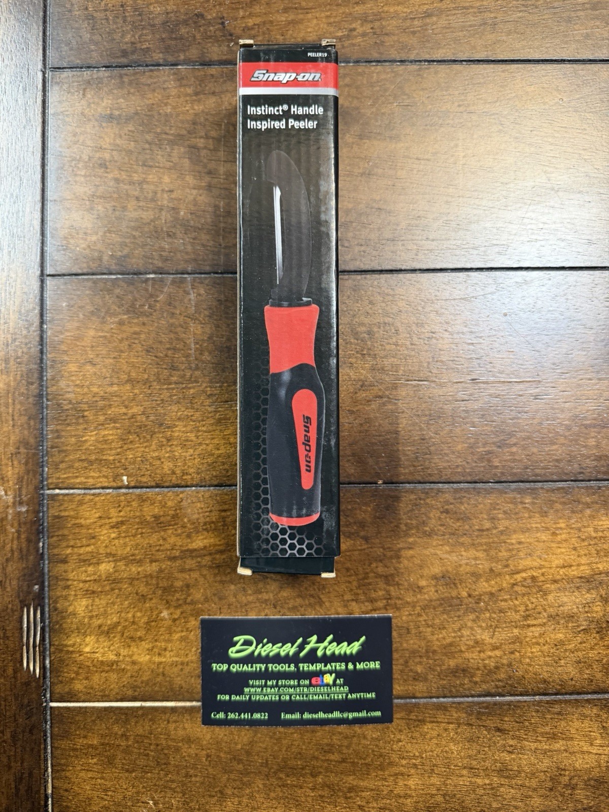 New Snap On Tools Red Instinct Handle Veggie Peeler - 