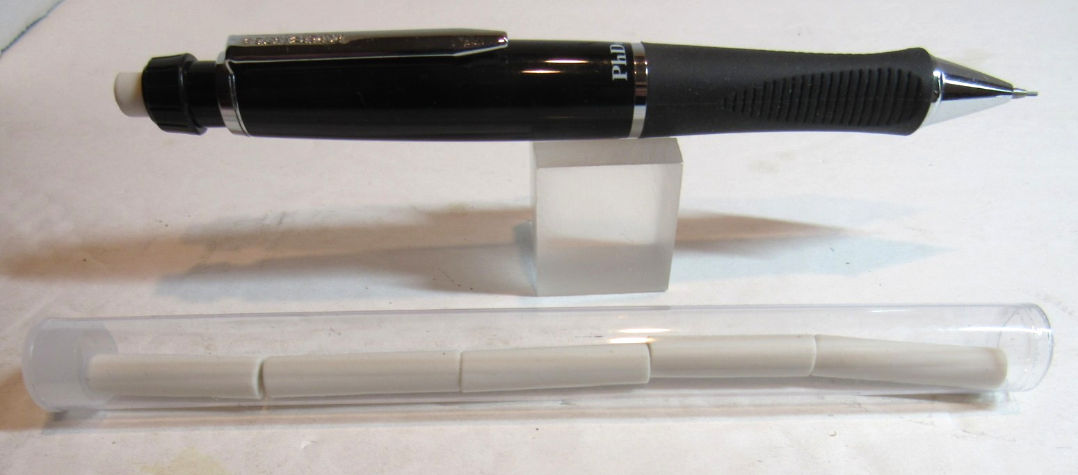 SET OF 5 ERASER REPLACEMENTS-  FIT Sanford/Paper Mate PhD Fat Mechanical Pencils