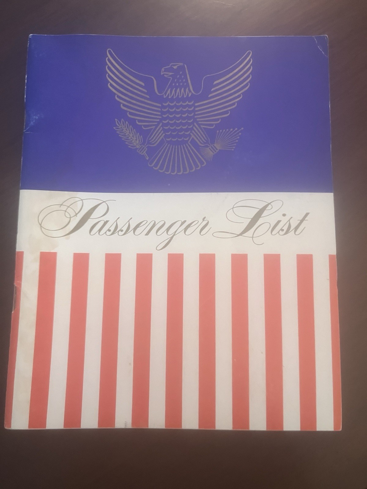 Vintage SS United States Lines S.S. America Passenger List, March, 1962