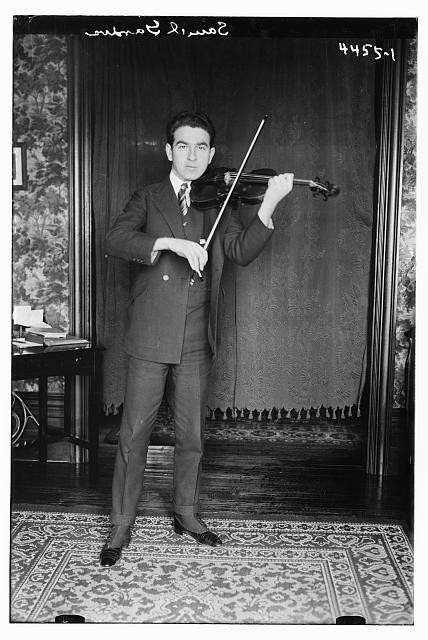 Photo:Samuel Gardner Playing Violin Portrait ca 1915-1920