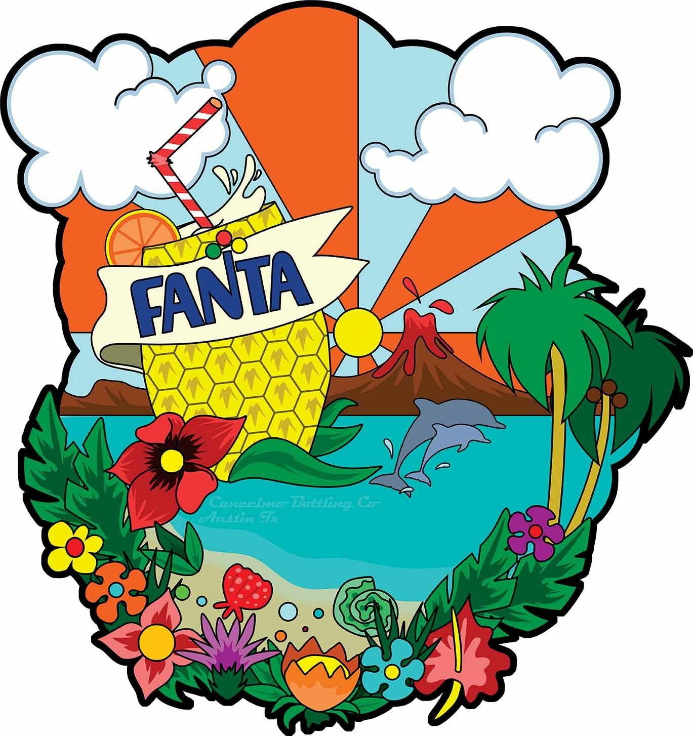 FANTA SOFT DRINK VOLCANO DOLPHINS 20 FANTA SOFT DRINK VOLCANO DOLPHINS 20