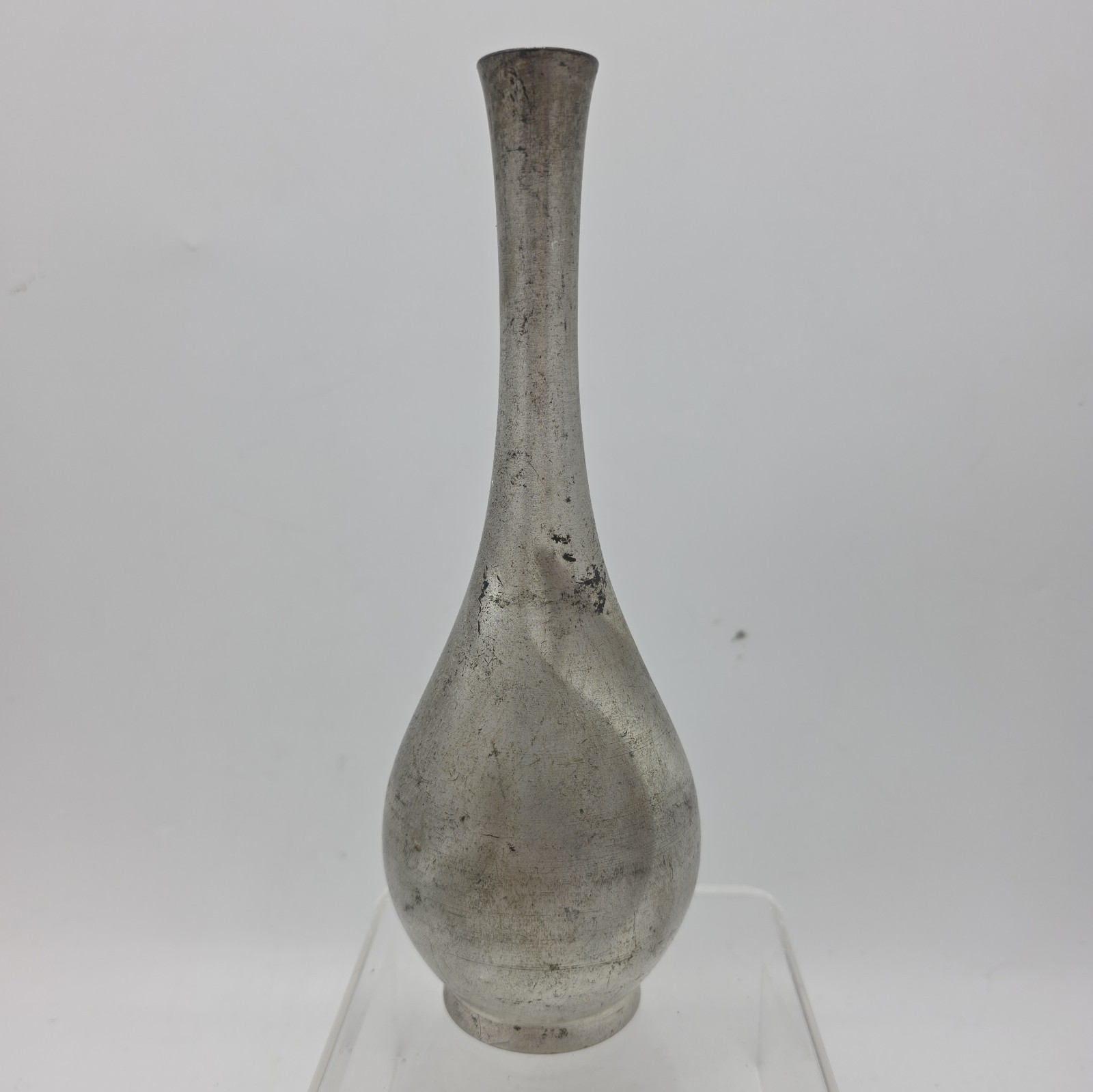 Vintage Vernon SSKK Japan Silver Tone Bud Vase 7.25\