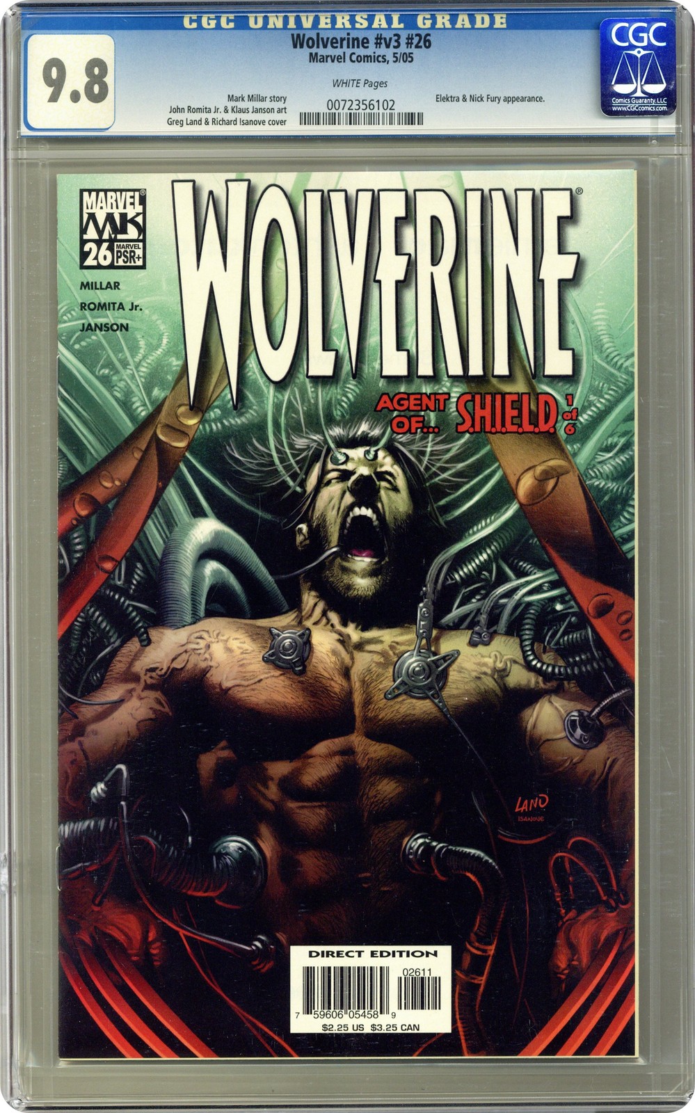Wolverine #26A Land CGC 9.8 2005 0072356102