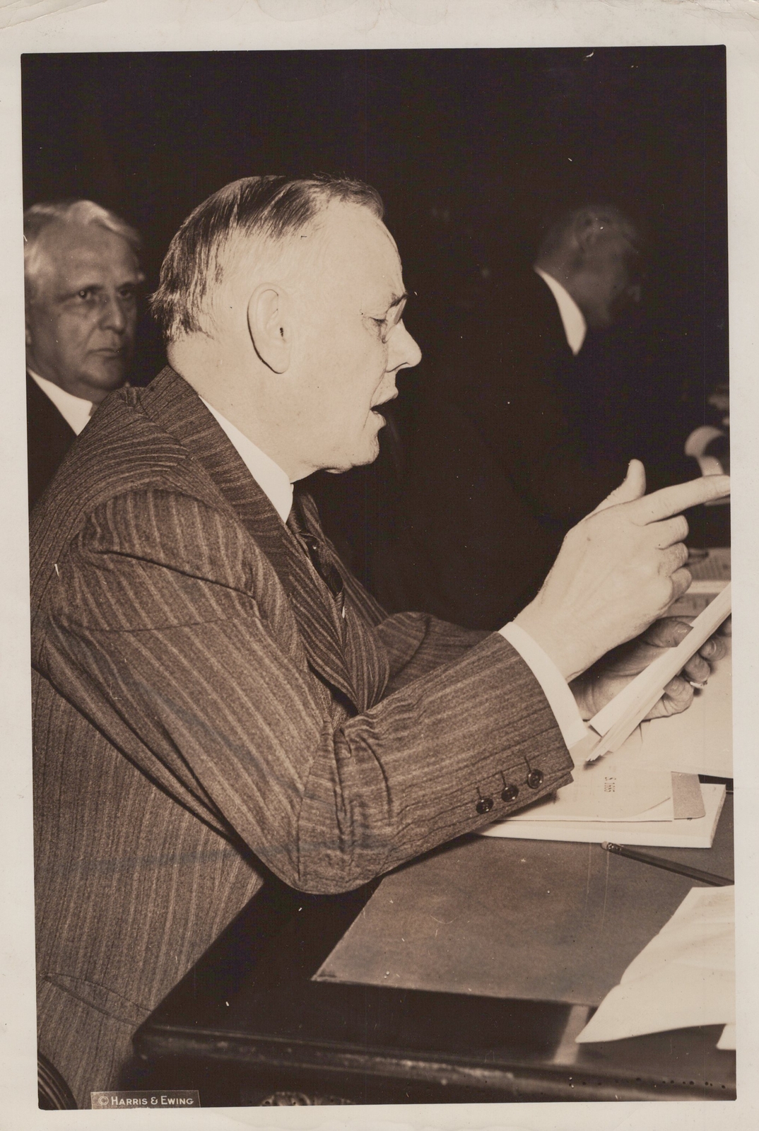 William Green Endorses Wagner Bill Labor Leader D.C. 1937 - Original Press Photo