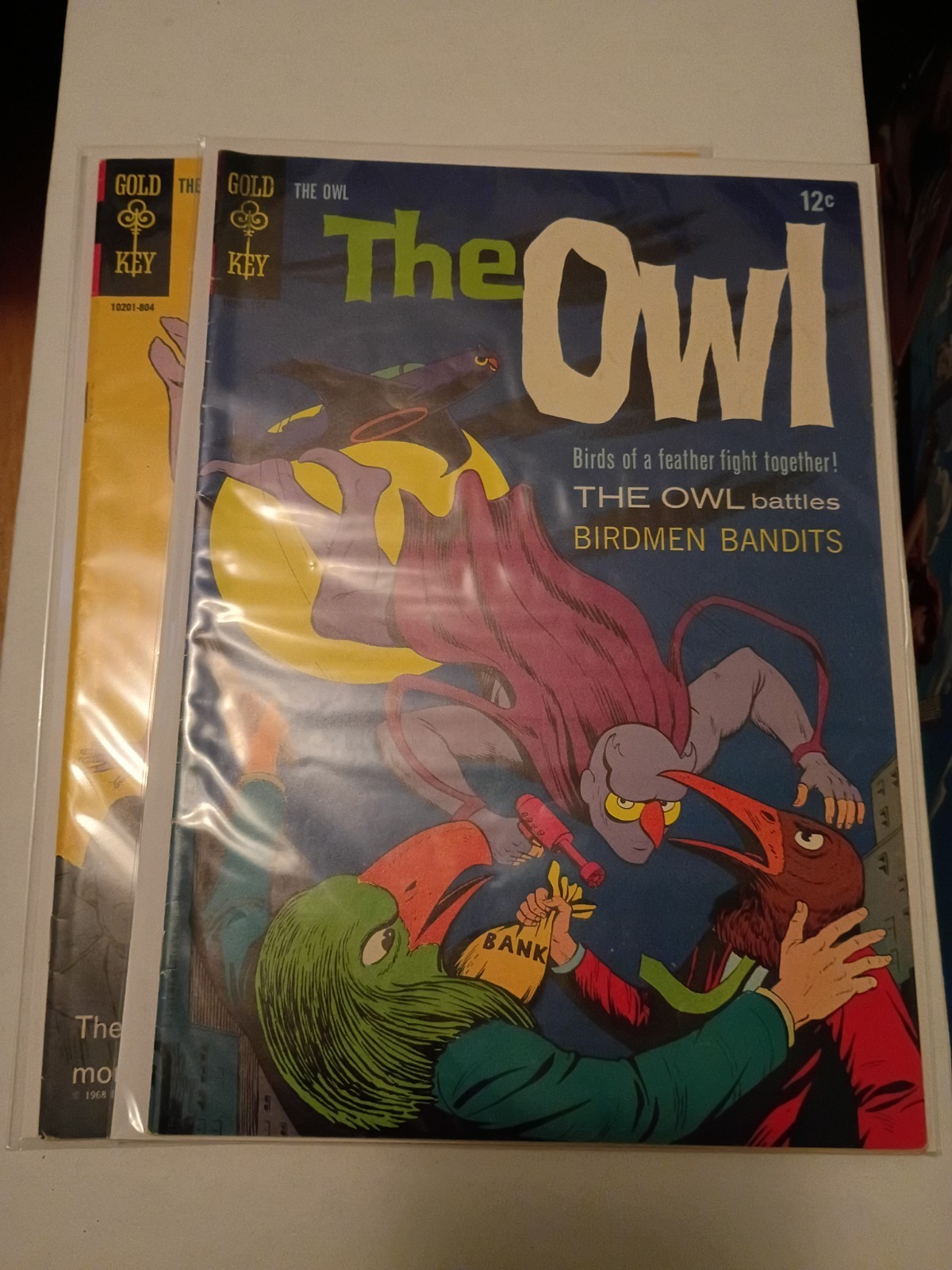 The Owl #1 ,#2 Comics Gold Key 1967