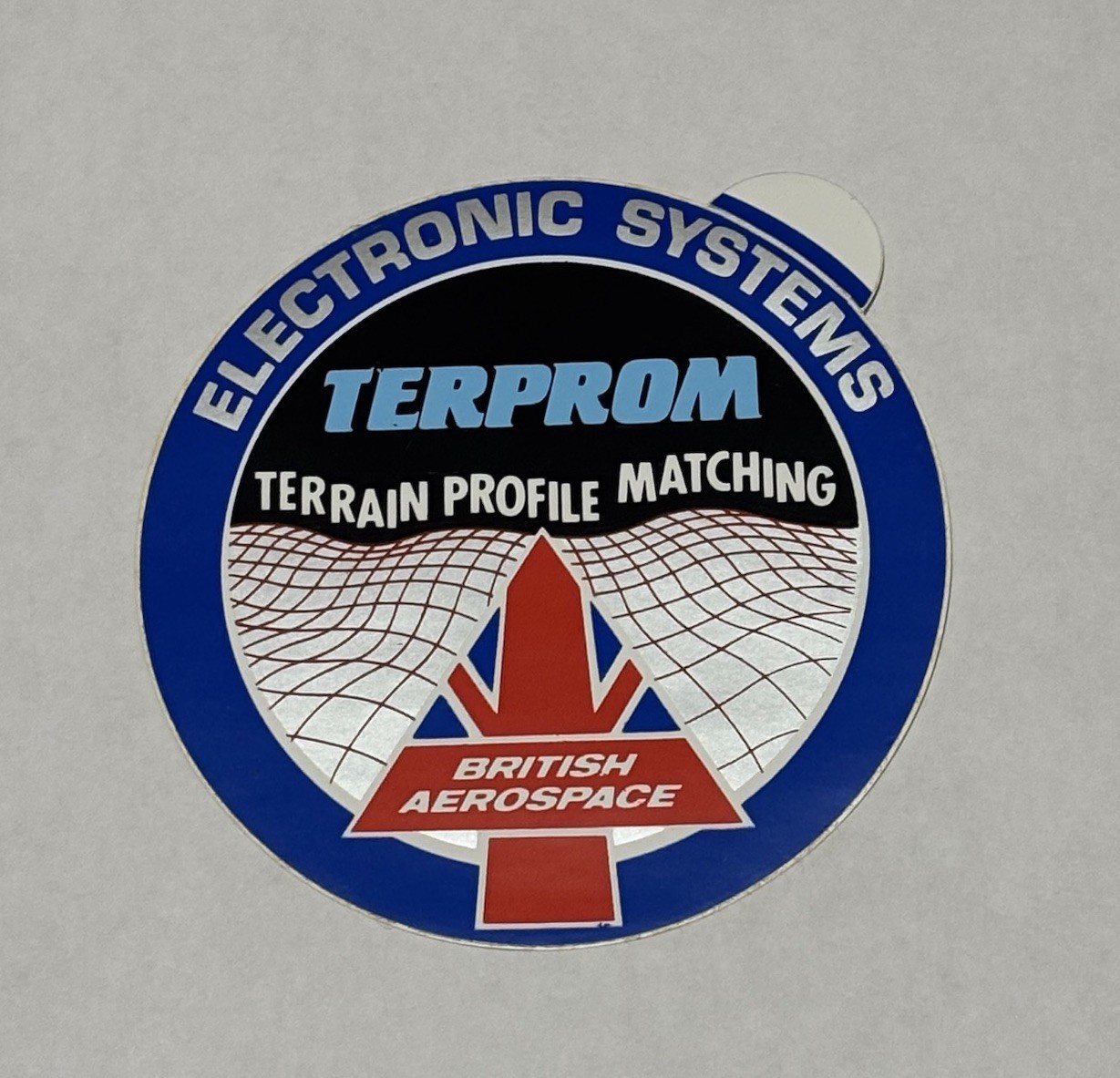 Vintage British Aerospace Electronic Systems Terprom Terrain Profile Sticker Vintage British Aerospace Electronic Systems Terprom Terrain Profile Sticker