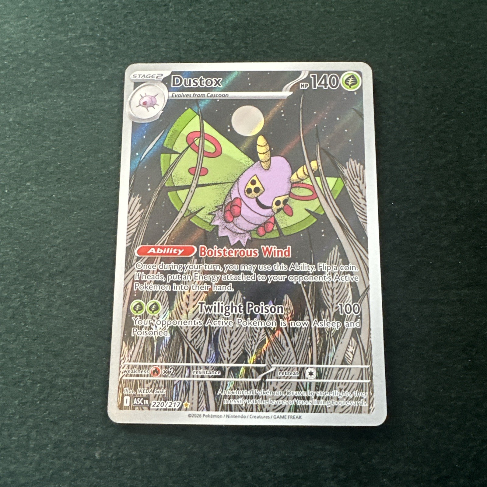 Pokémon TCG Dustox Ascended Heroes 220/217 NM