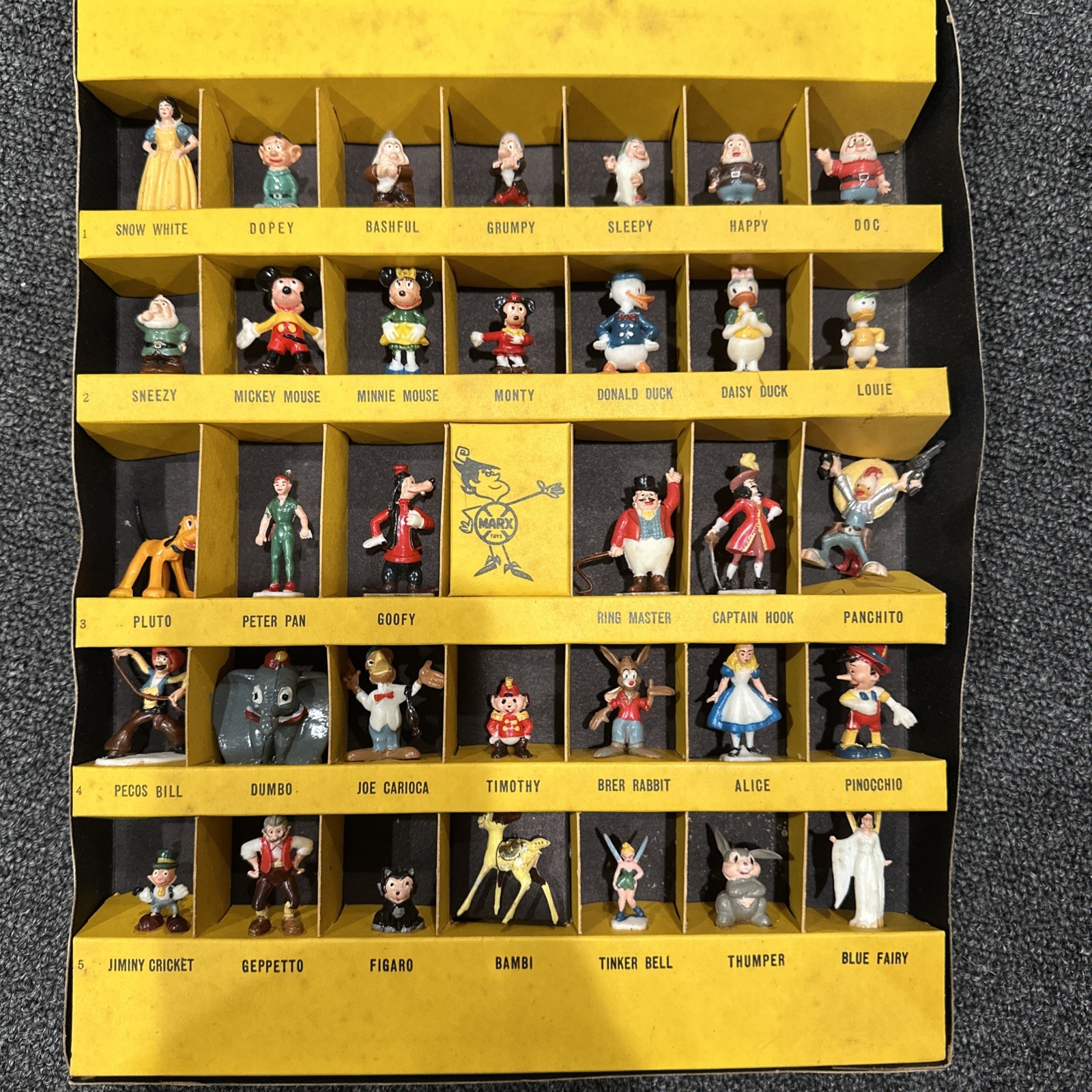 34 Hand Painted Disneykins by Marx