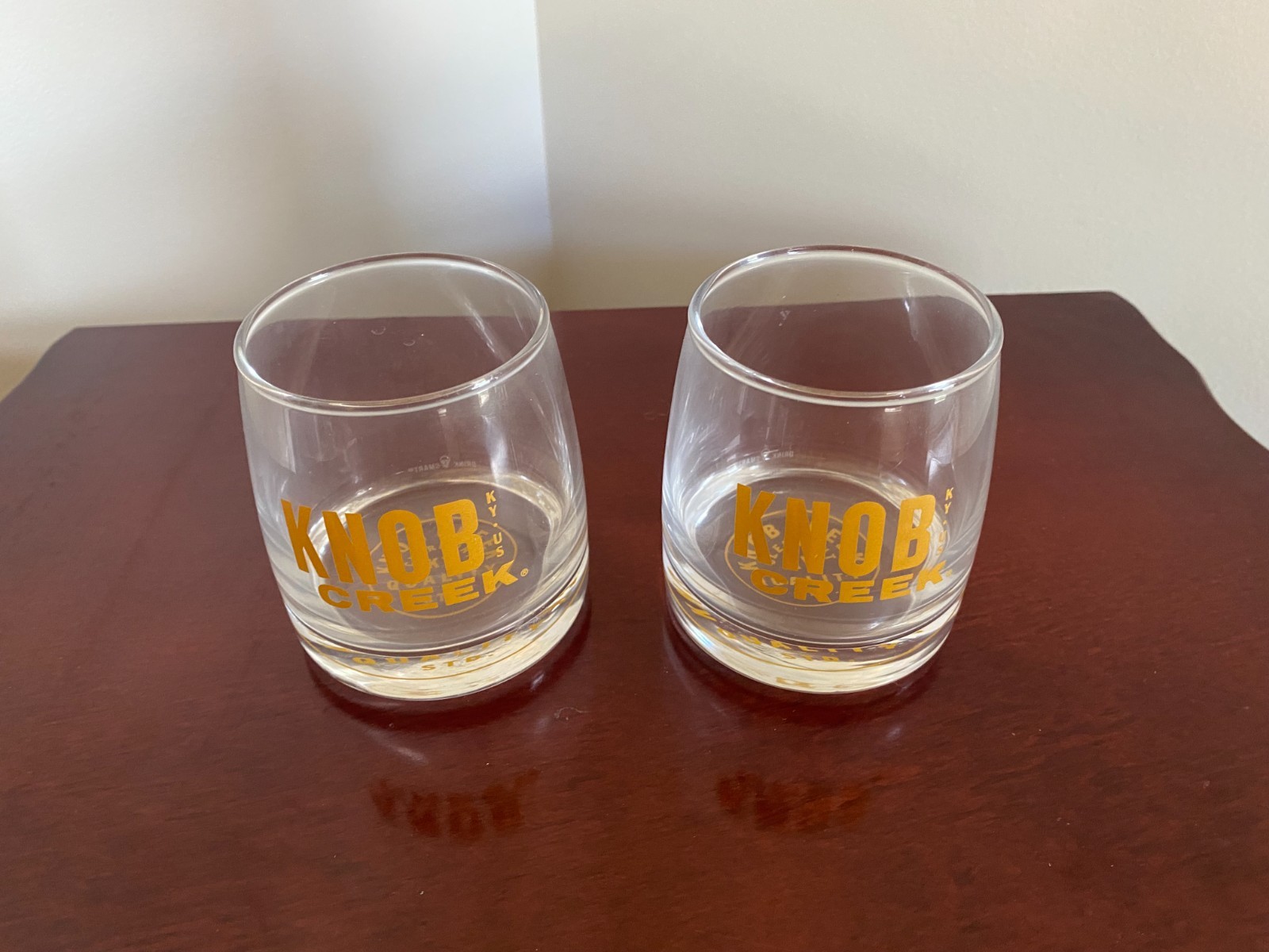 Knob Creek Kentucky Straight Bourbon Whiskey Rocks Glasses Barware - Set of 2 Knob Creek Kentucky Straight Bourbon Whiskey Rocks Glasses Barware - Set of 2